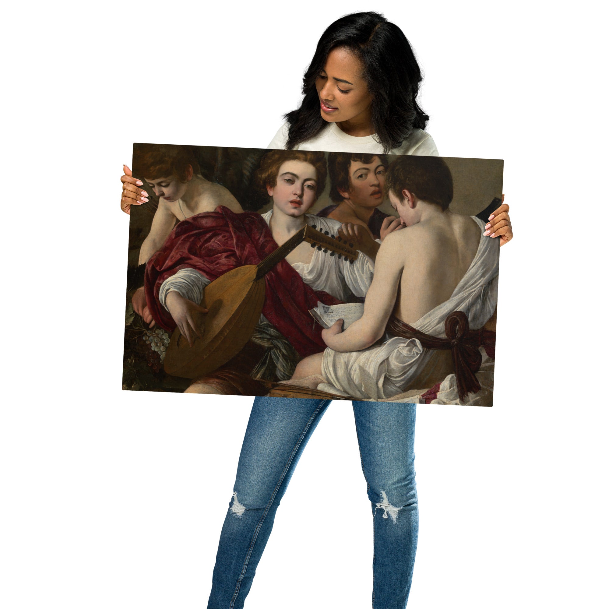 Metal prints Caravaggio Italian 1571 1610 The Musicians 1597