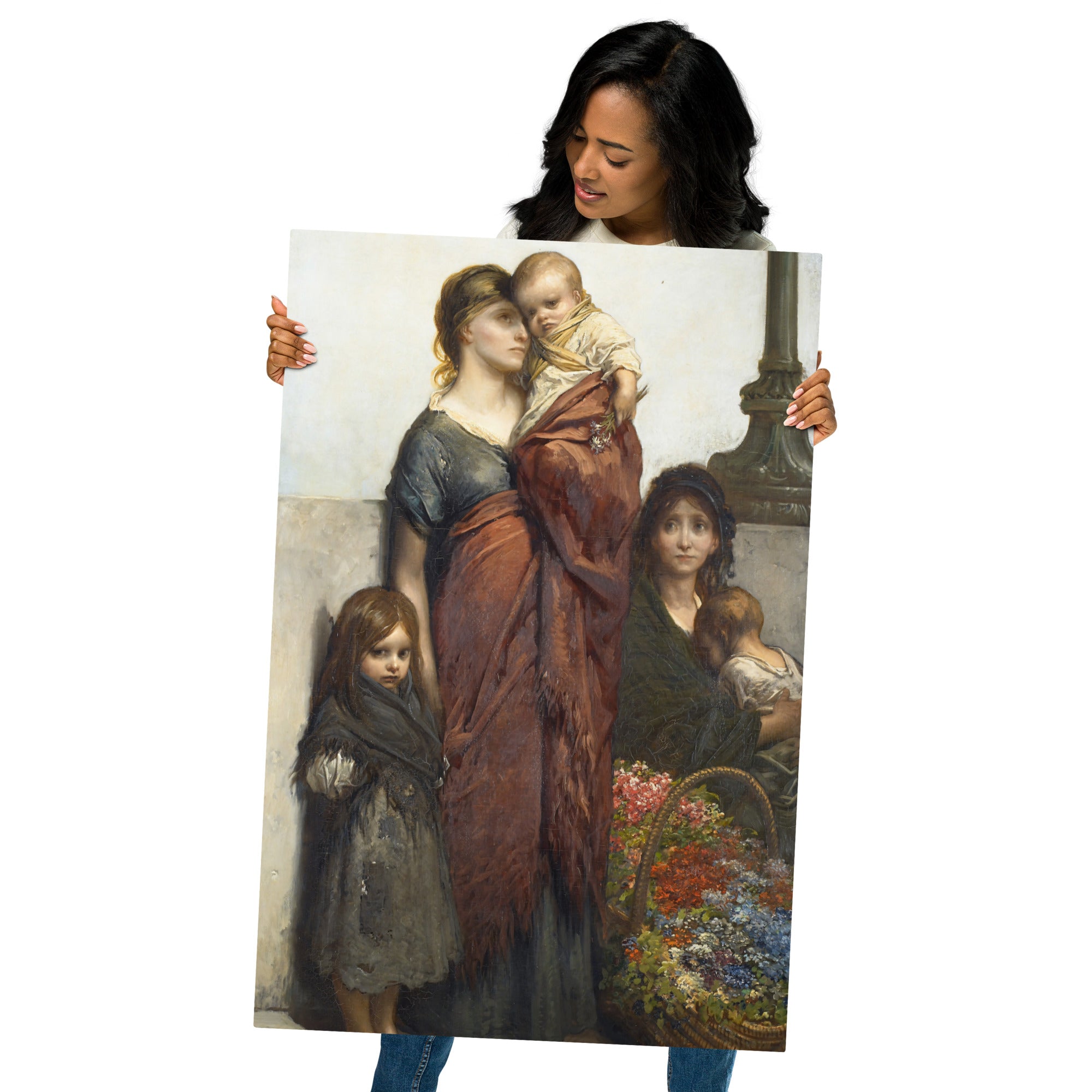 Metal prints Gustave Doré French 1832 1883 Flower Sellers of London 1875