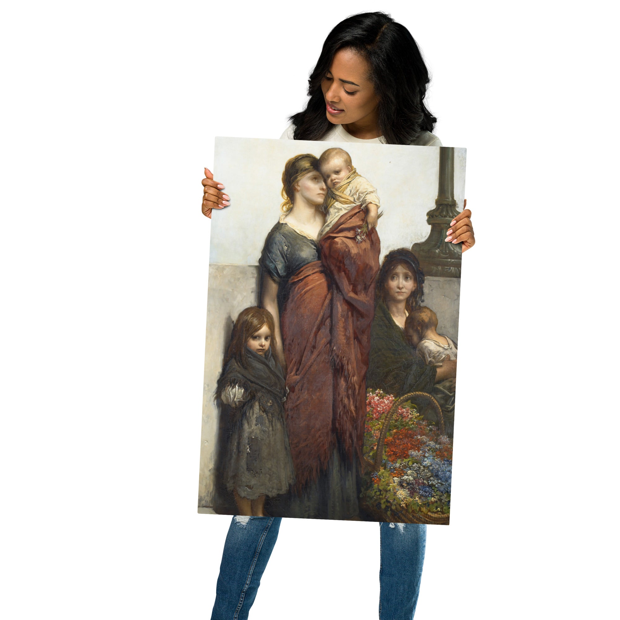 Metal prints Gustave Doré French 1832 1883 Flower Sellers of London 1875