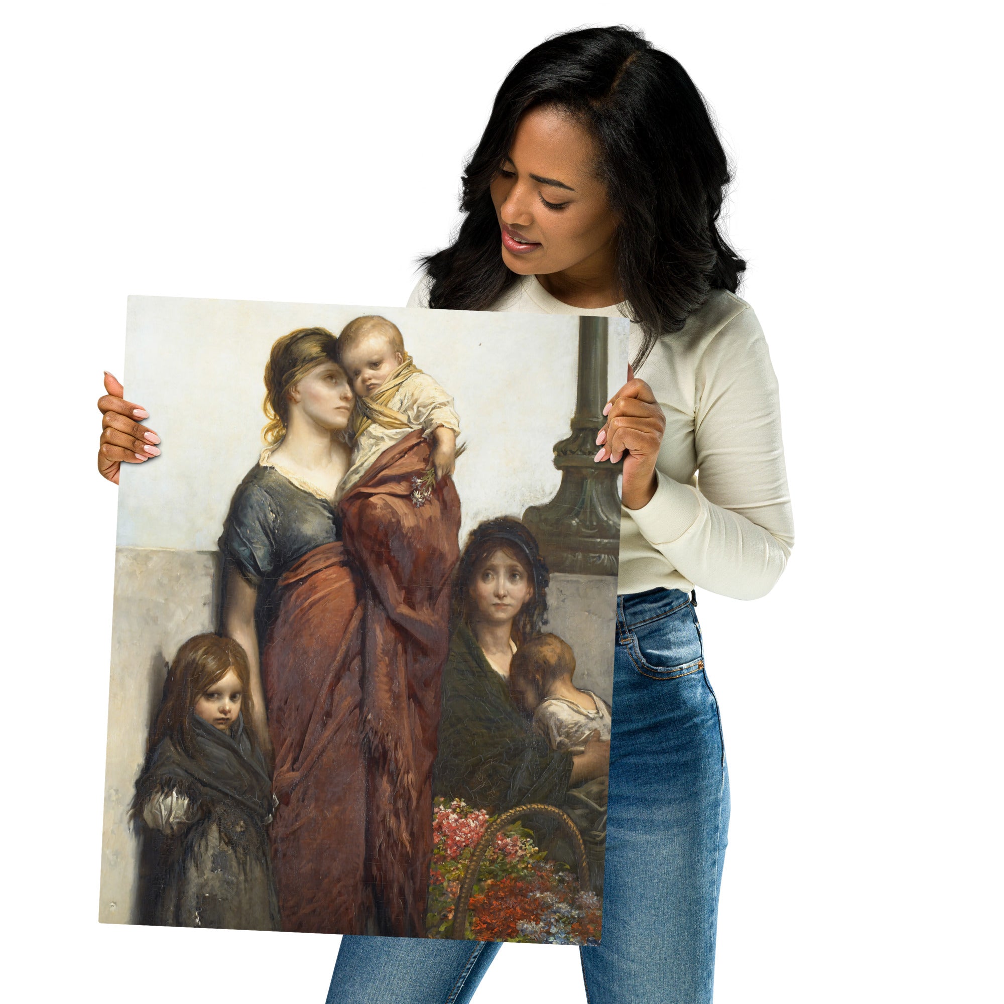 Metal prints Gustave Doré French 1832 1883 Flower Sellers of London 1875