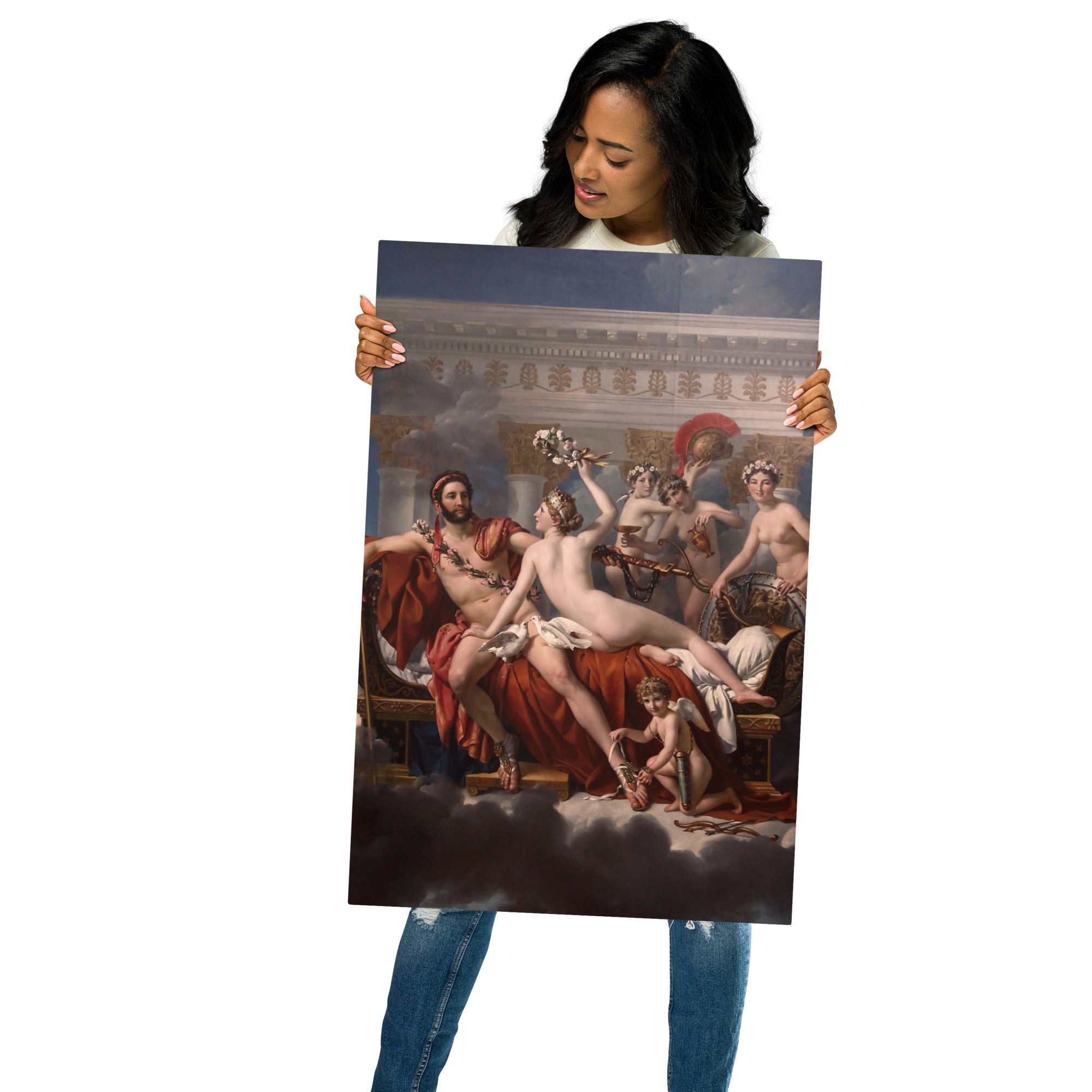 Metal prints Jacques Louis David French 1748 1825 Mars Being Disarmed By Venus 1824