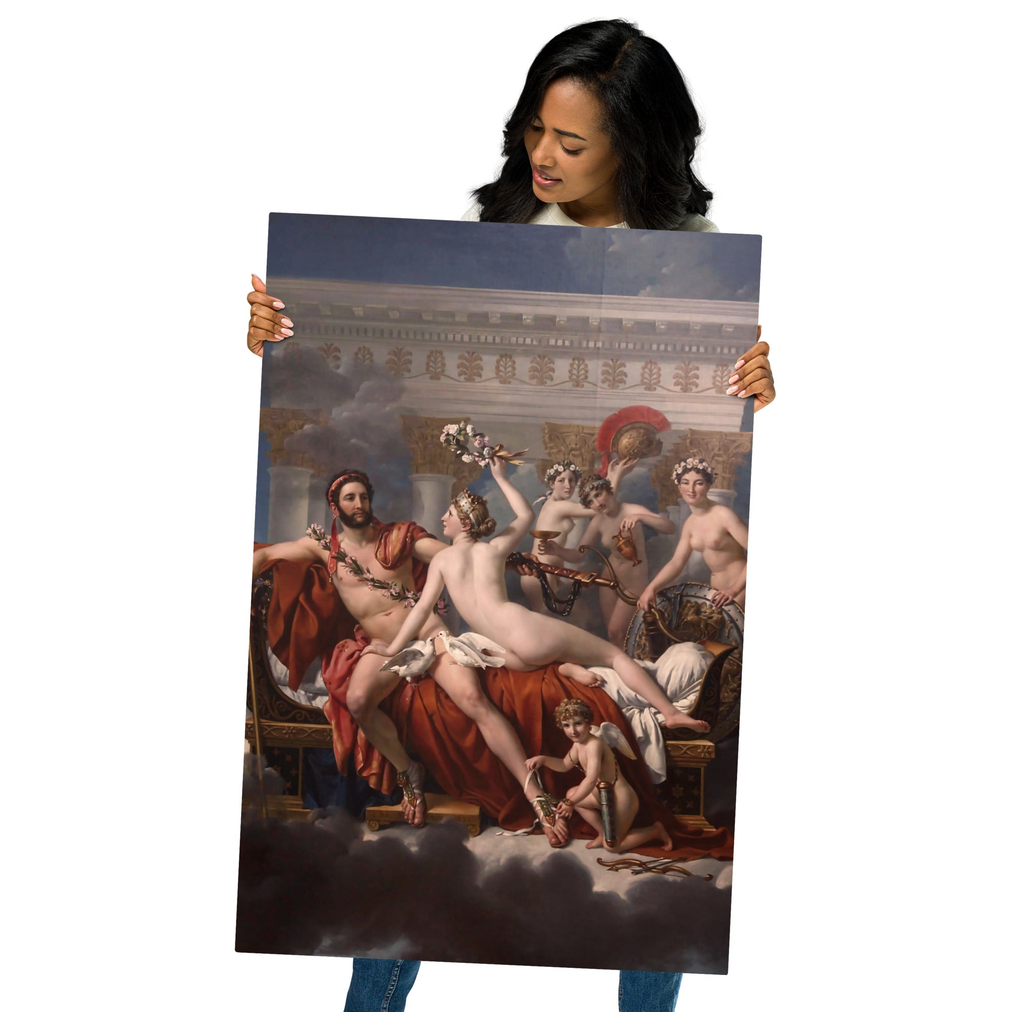 Metal prints Jacques Louis David French 1748 1825 Mars Being Disarmed By Venus 1824