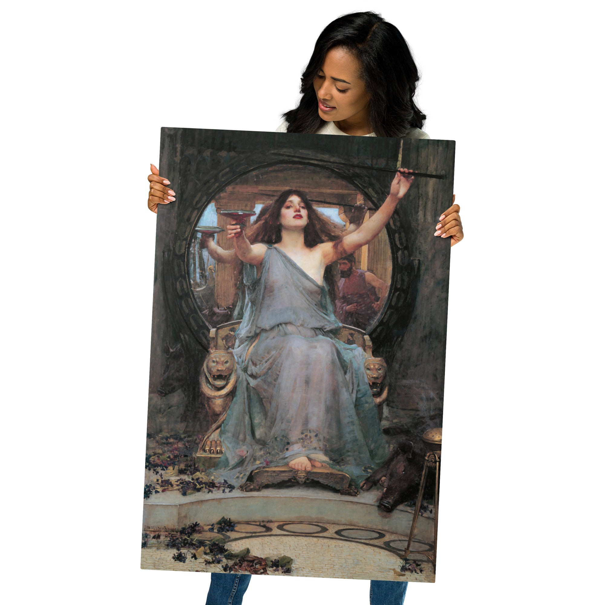 Metal prints John William Waterhouse English 1849 1917 Circe Offering the Cup to Odysseus 1891