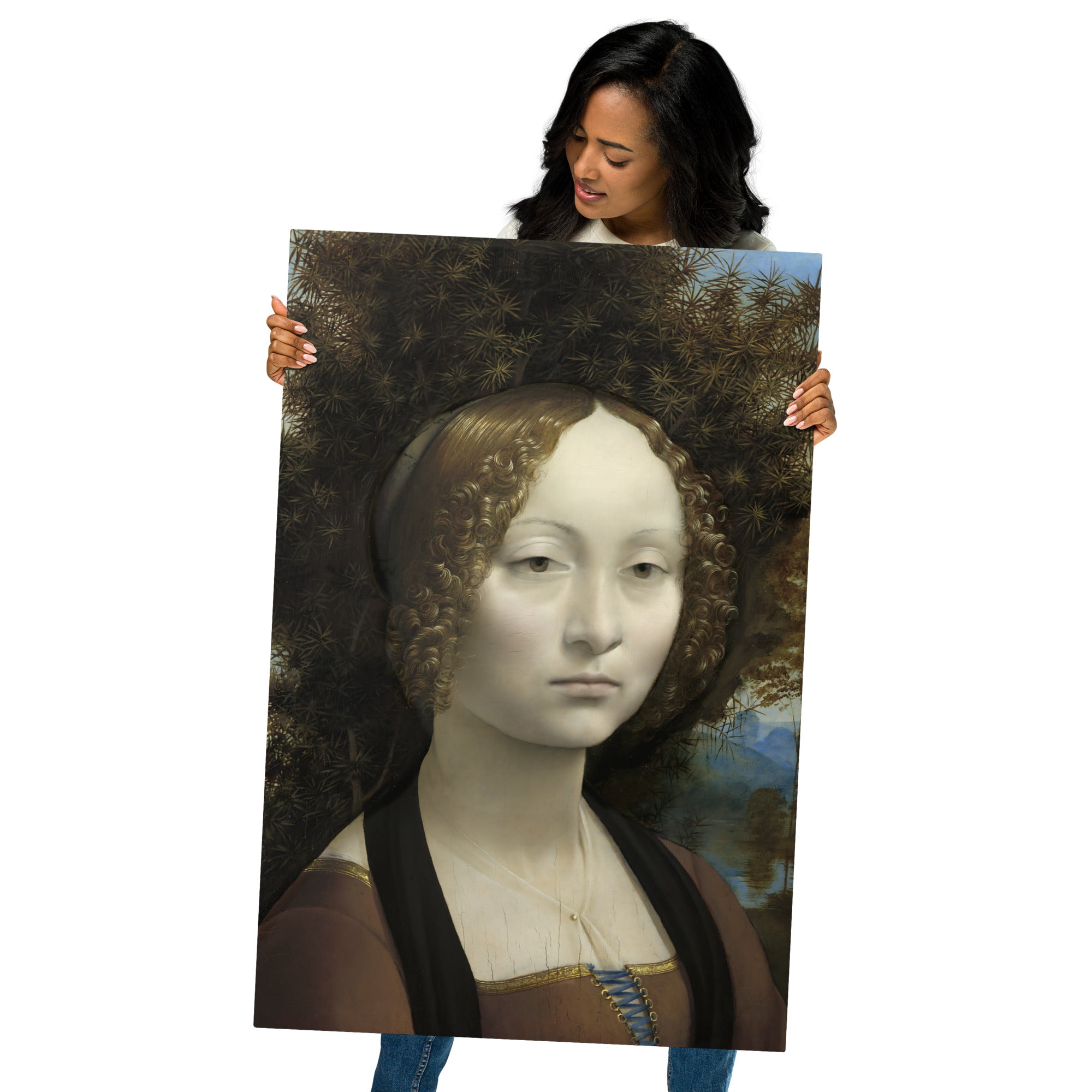 Metal prints Leonardo da Vinci Italian 1452 1519 Ginevra de Benci 1474 1478