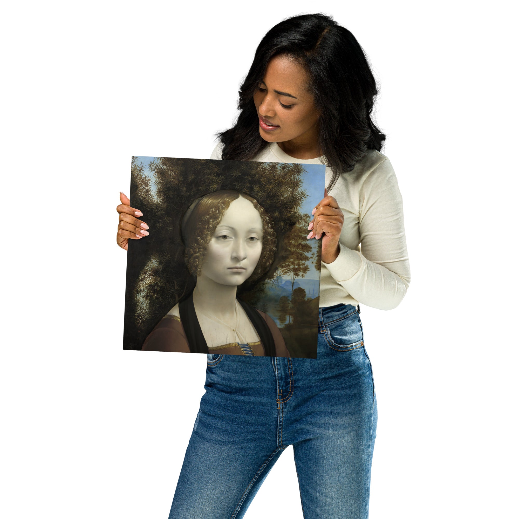 Metal prints Leonardo da Vinci Italian 1452 1519 Ginevra de Benci 1474 1478