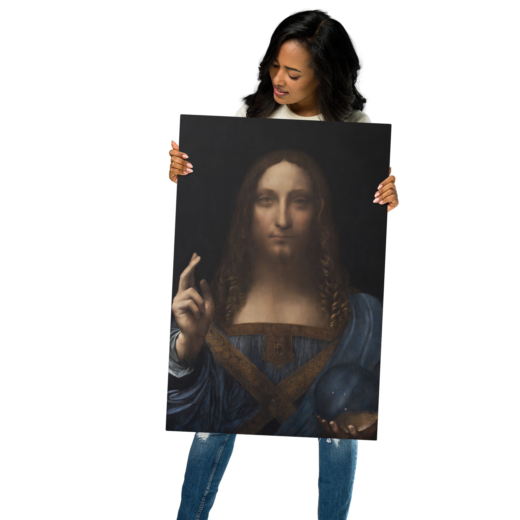 Metal prints Leonardo da Vinci Italian 1452 1519 Salvator Mundi 1500