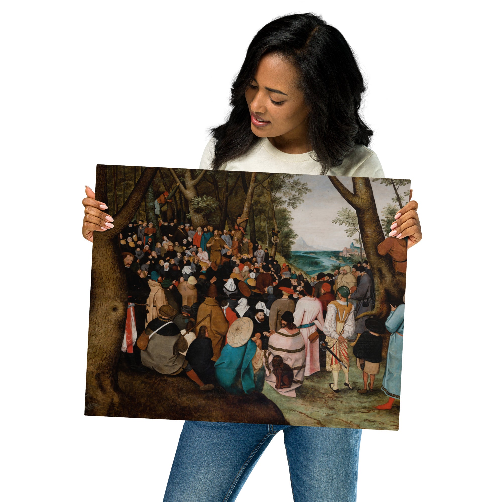 Metal prints Pieter Bruegel The Elder Flemish 1525 1569 Sermon of Saint John the Baptist 1605