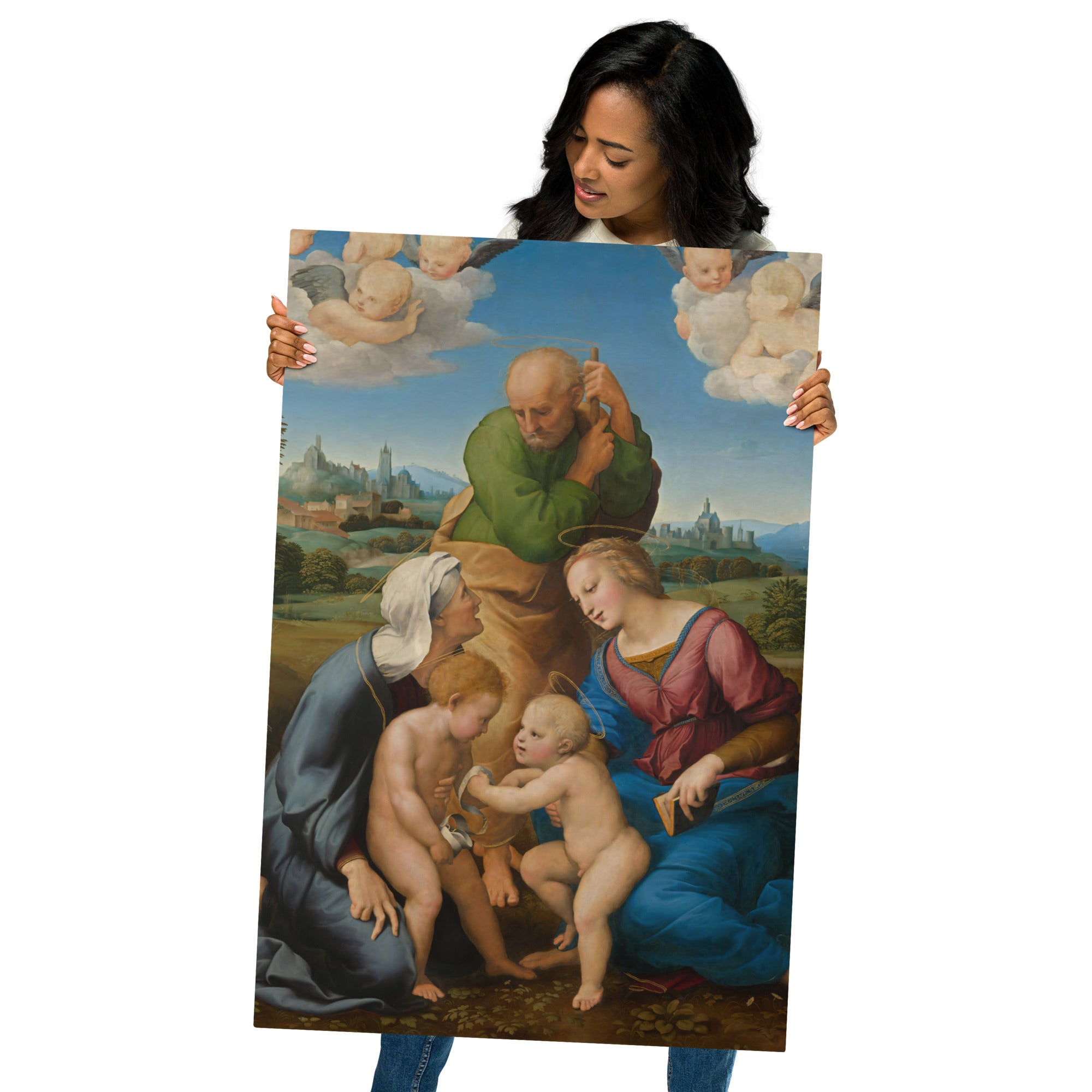 Metal prints Raphael Italian 1483 1520 Canigiani Holy Family 1505