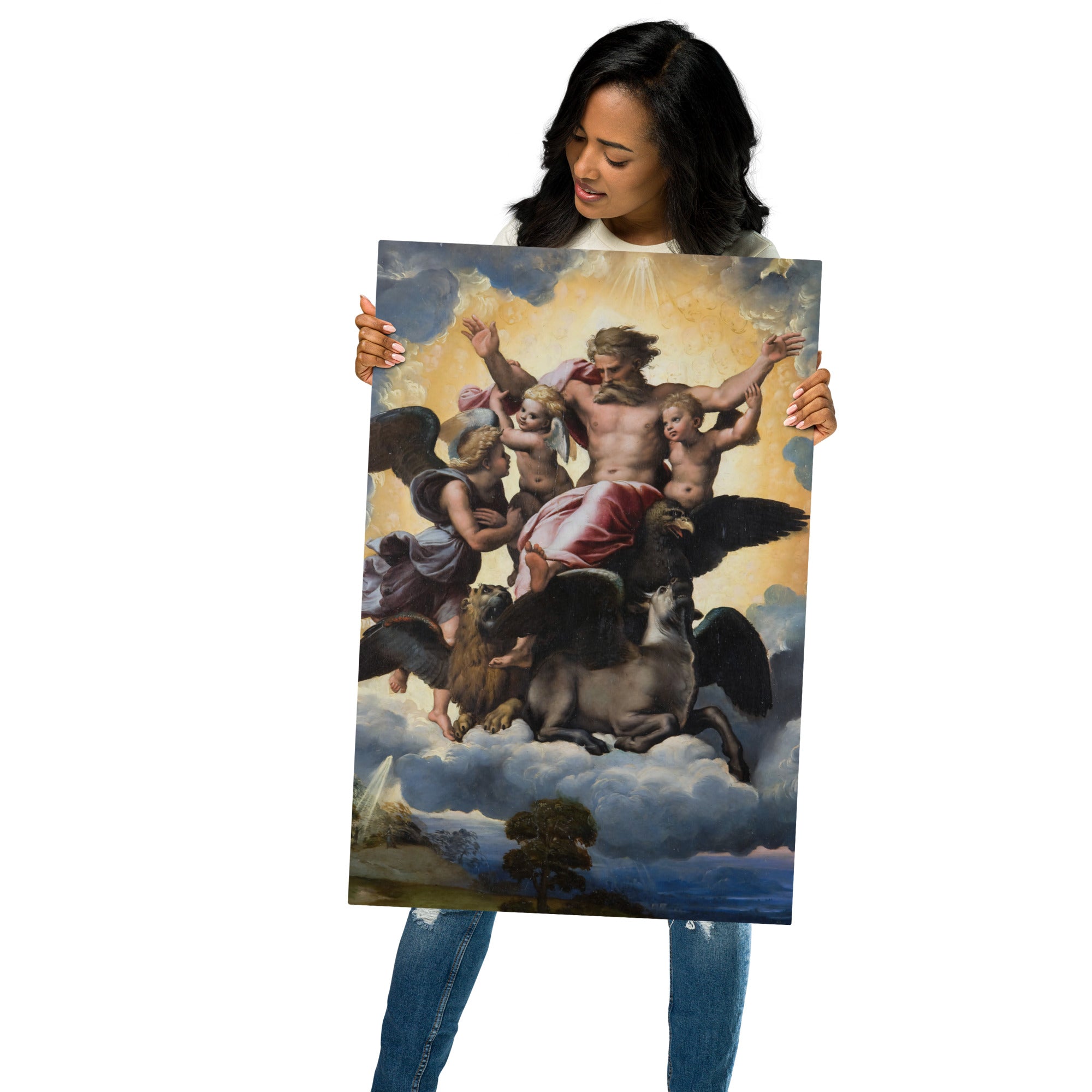 Metal prints Raphael Italian 1483 1520 Ezekiel’s Vision 1517