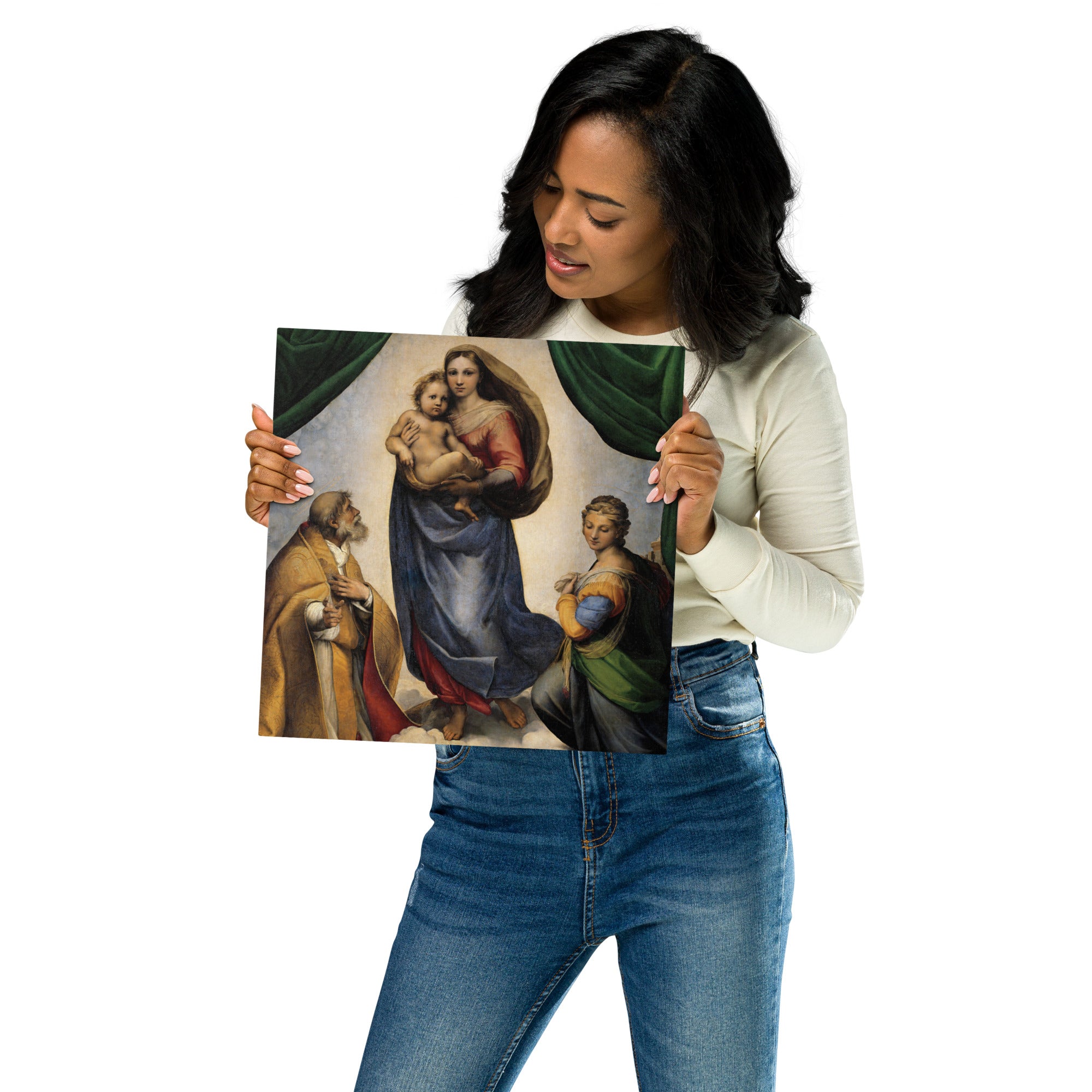 Metal prints Raphael Italian 1483 1520 The Sistine Madonna 1512