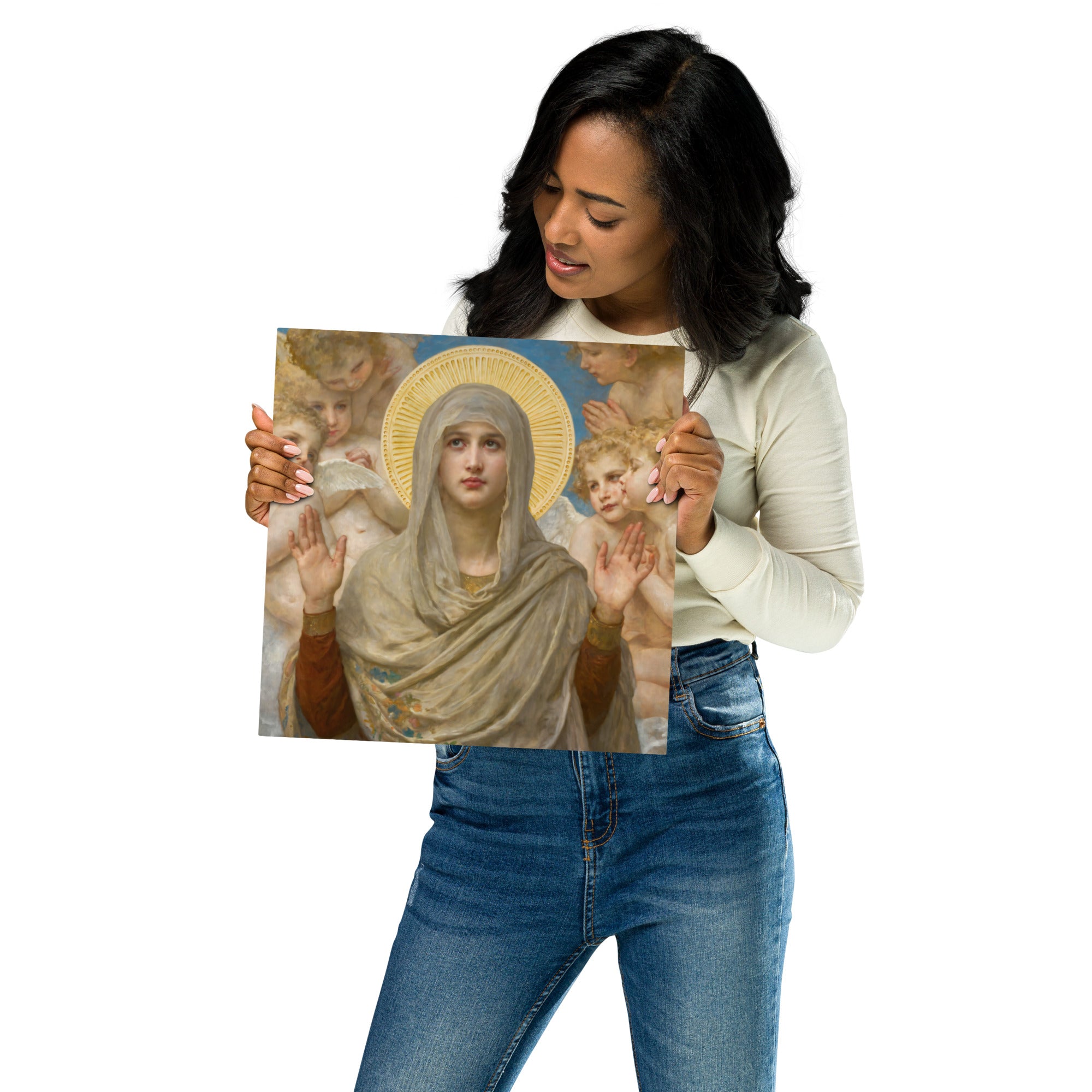 Metal prints William Bouguereau French 1825 1905 Ora Pro Nobis 1903