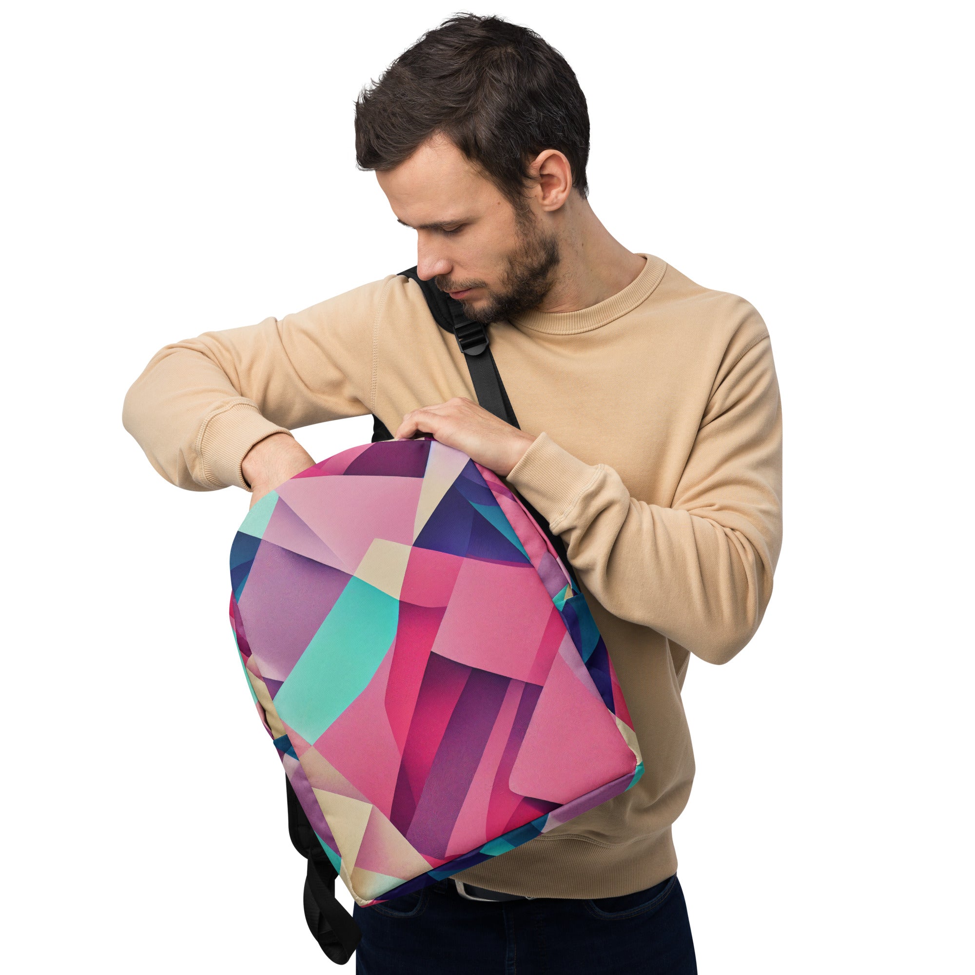 Minimalist Backpack Abstract I