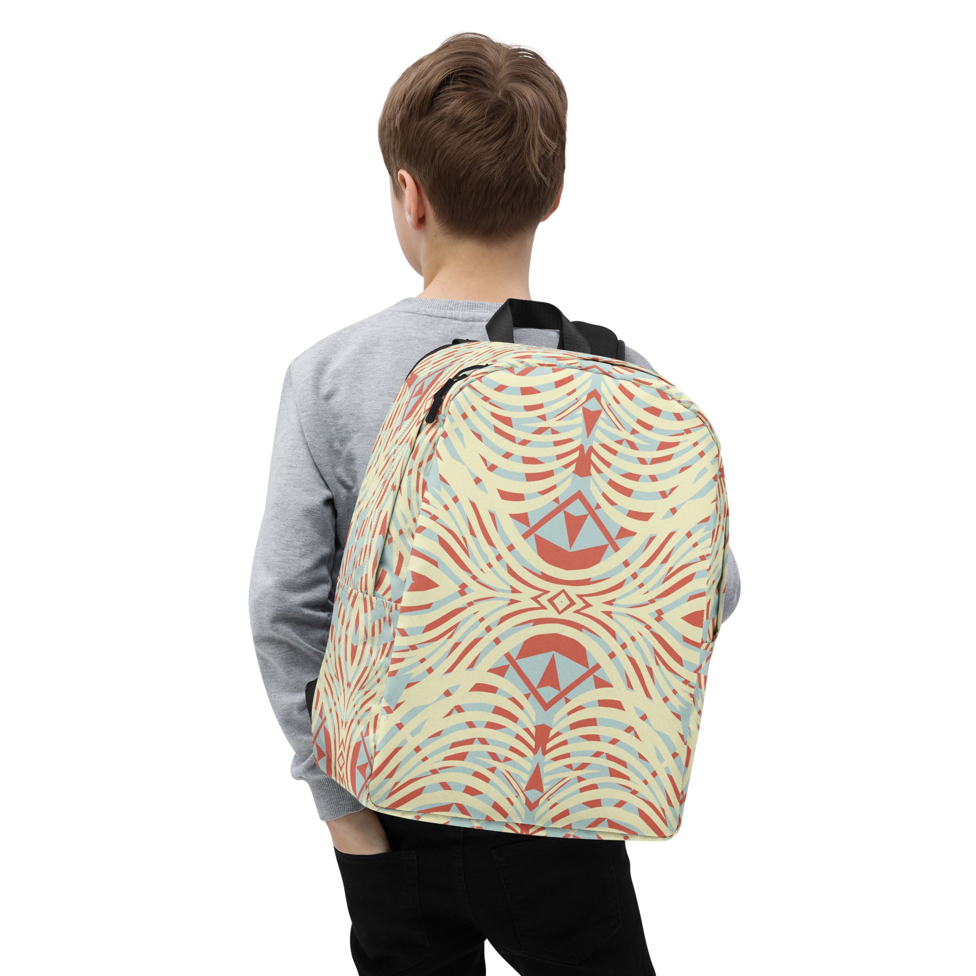 Minimalist Backpack African Motif Pattern III