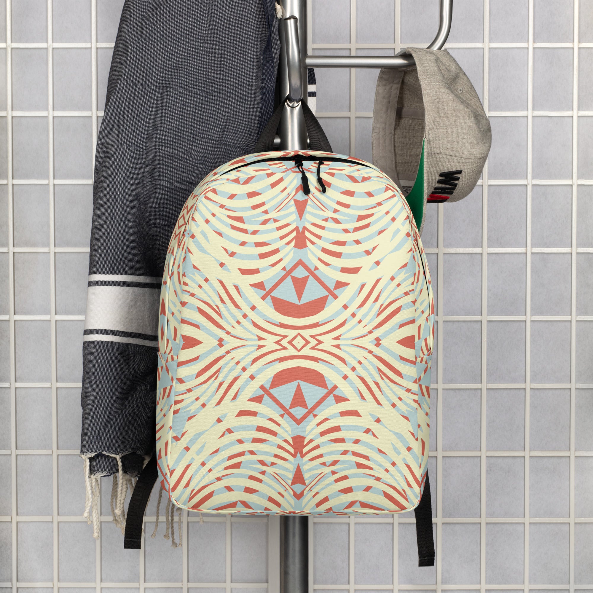 Minimalist Backpack African Motif Pattern III