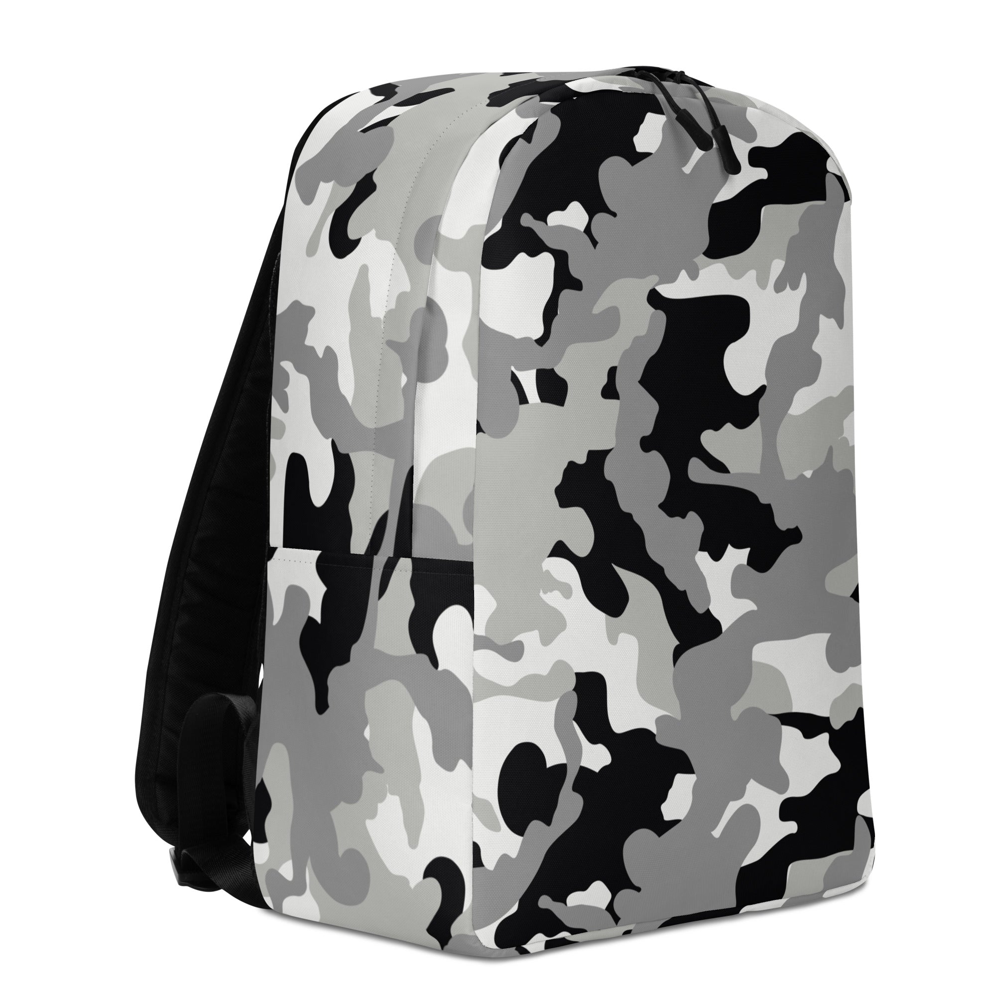 Minimalist Backpack Camo Black And Grey