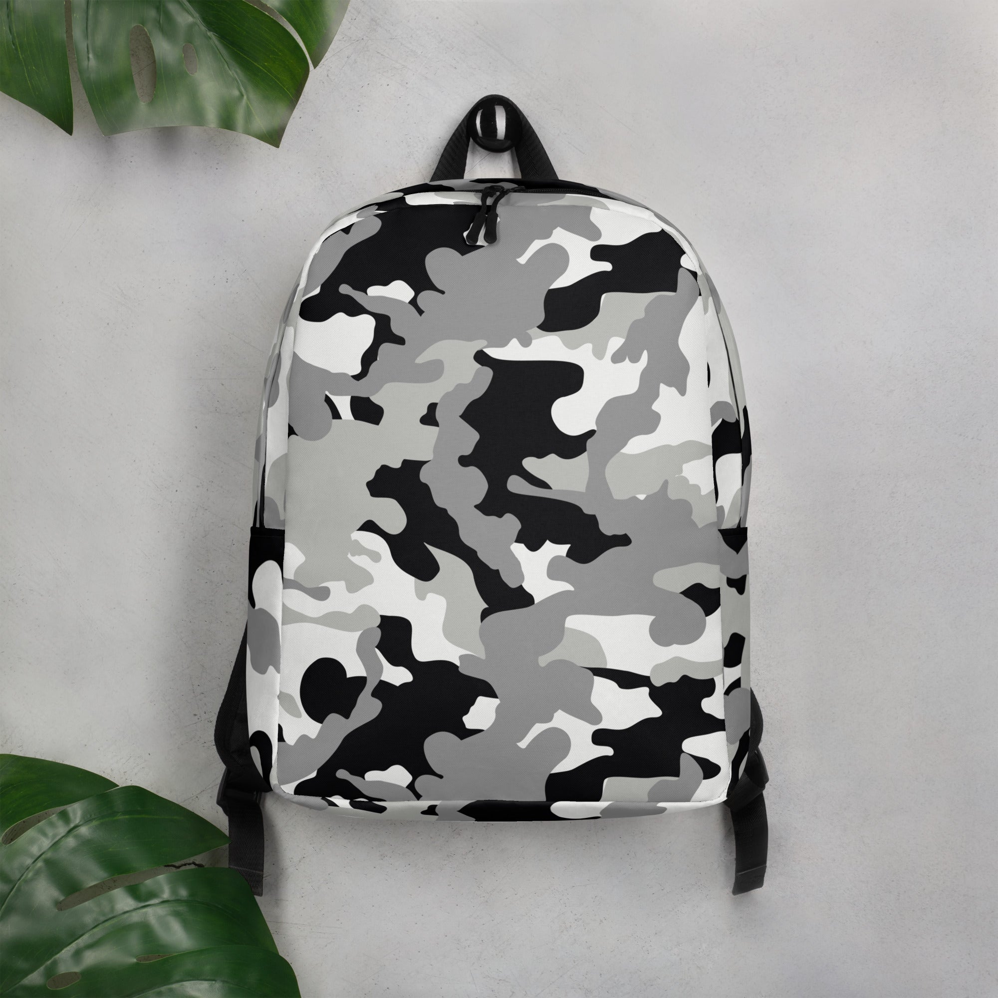 Minimalist Backpack Camo Black And Grey
