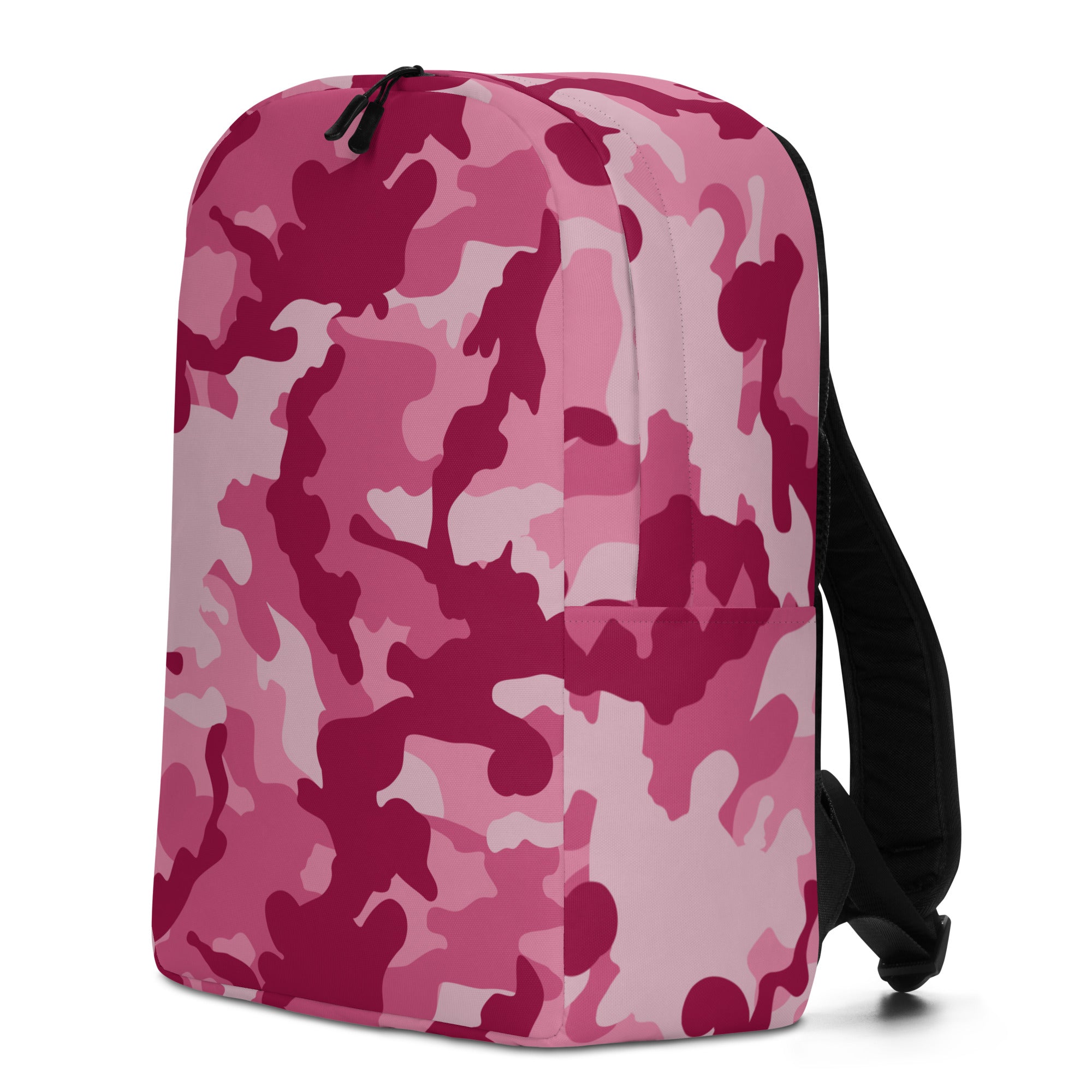 Minimalist Backpack Camo Dark Pink
