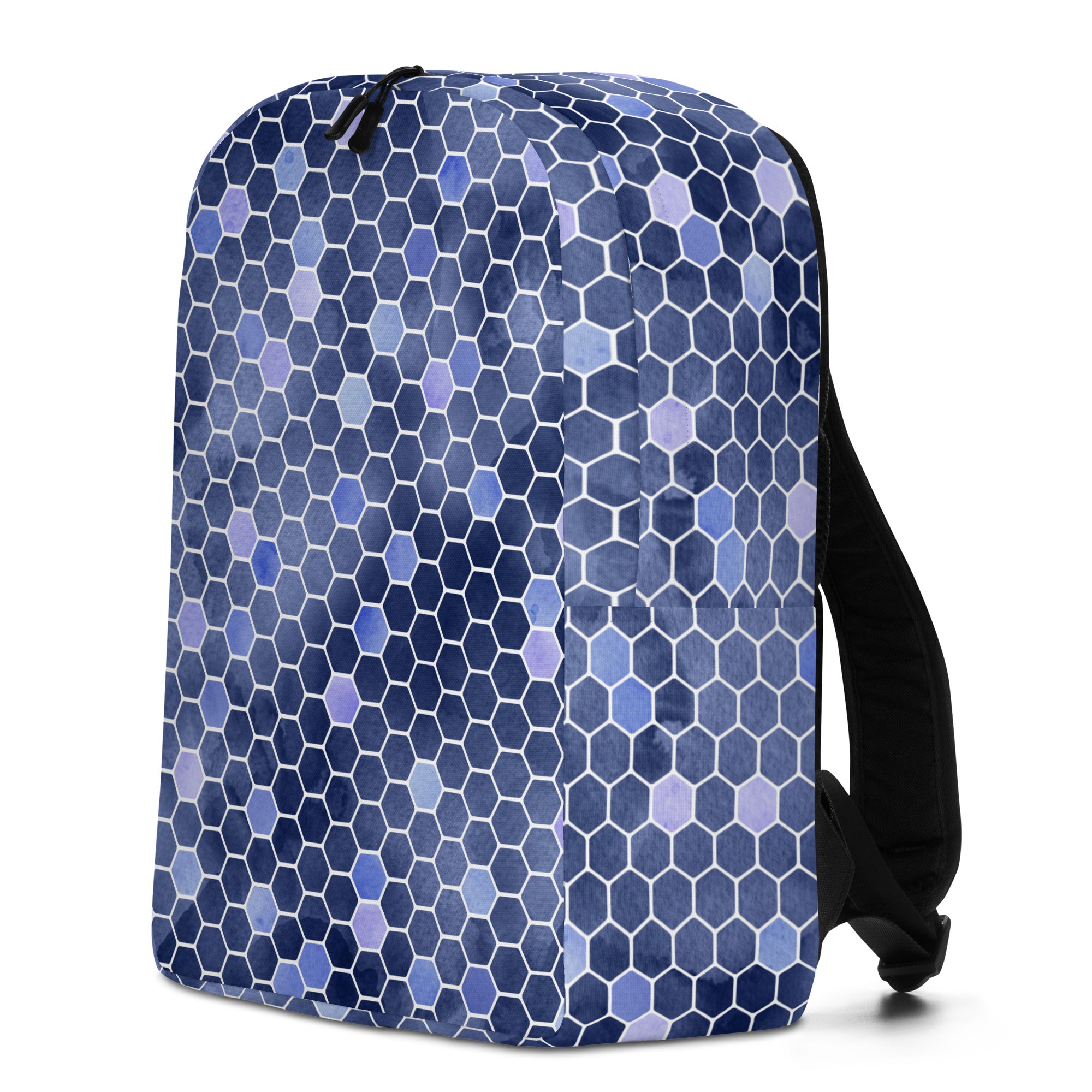 Minimalist Backpack Honeycomb Blue