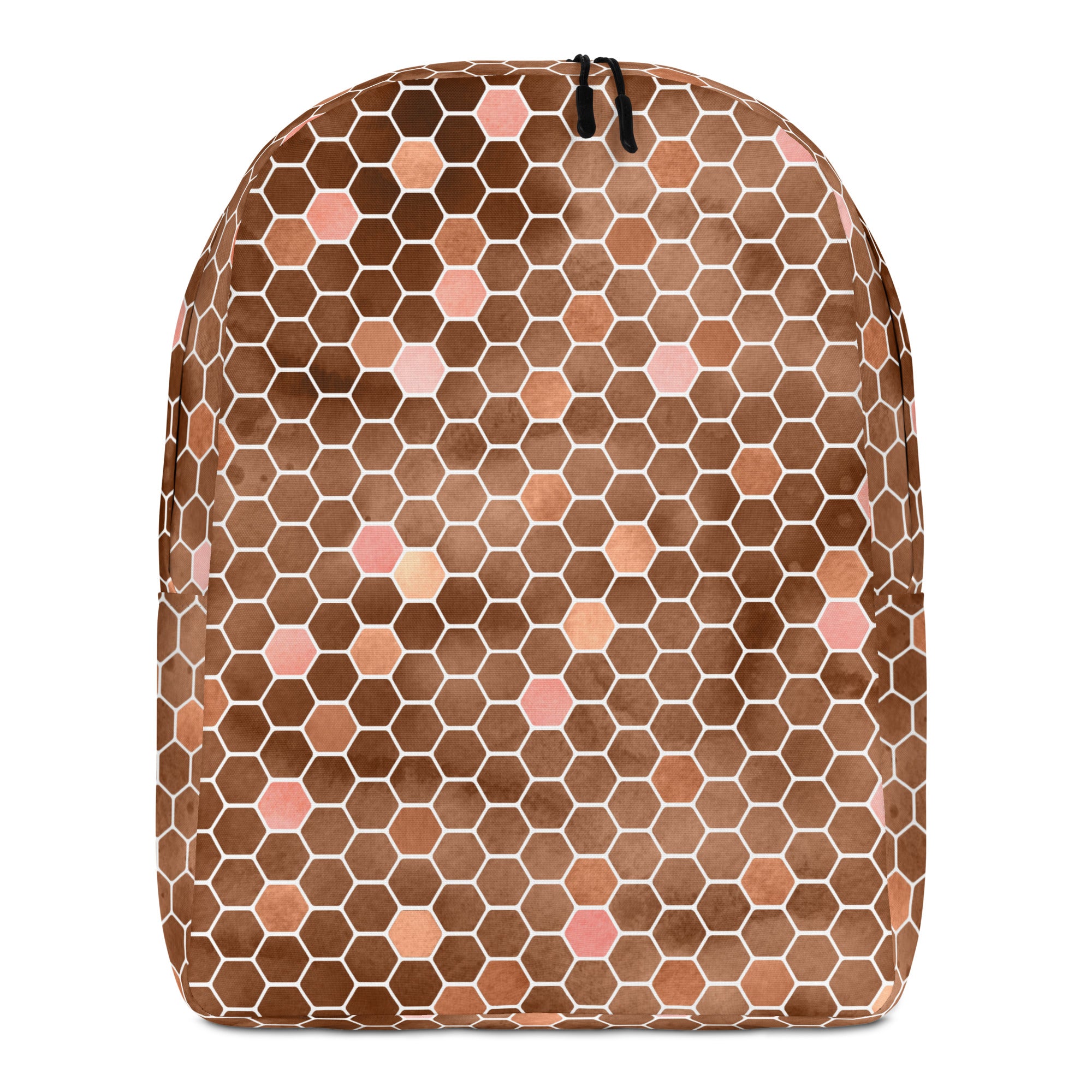 Minimalist Backpack Honeycomb Brown