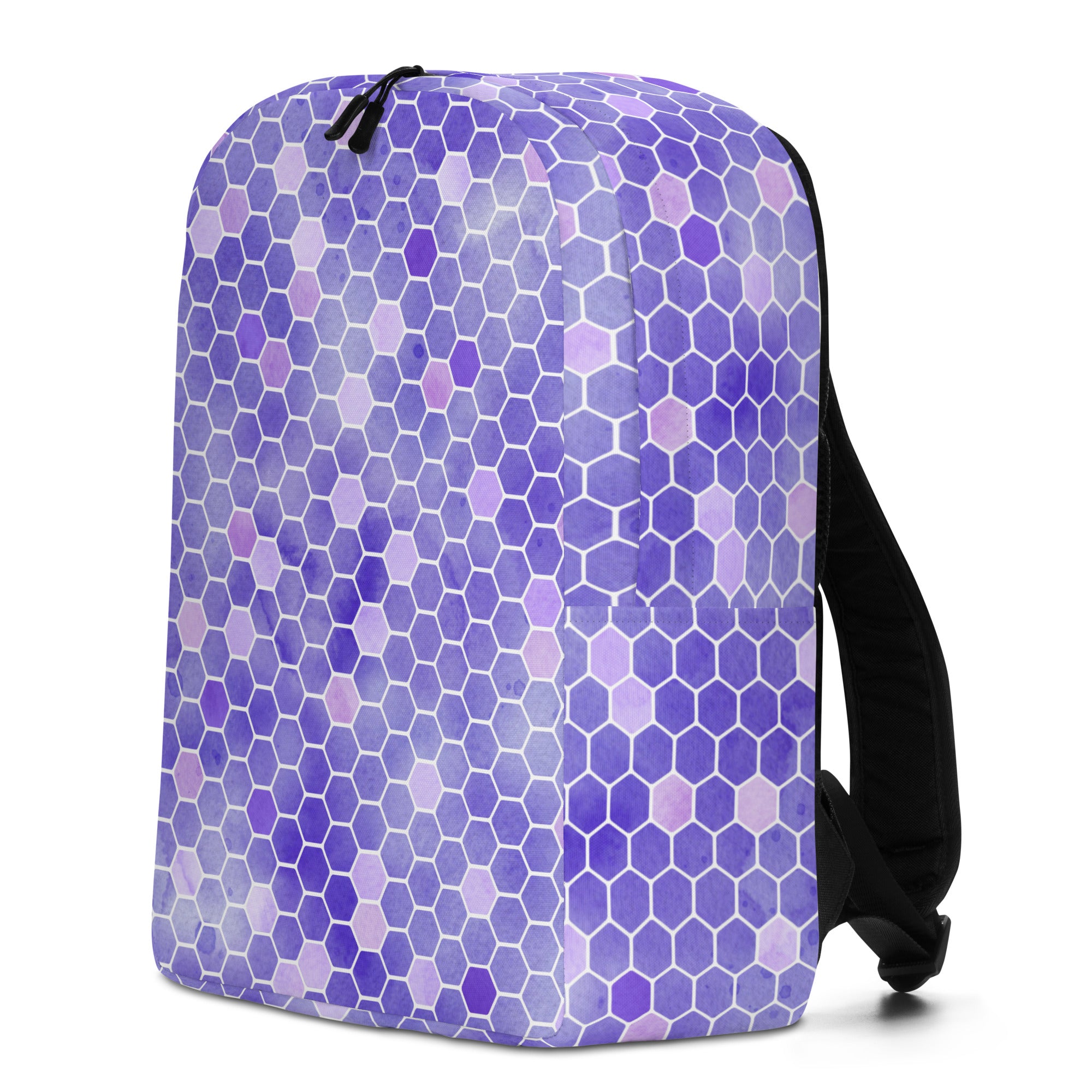 Minimalist Backpack Honeycomb Purple