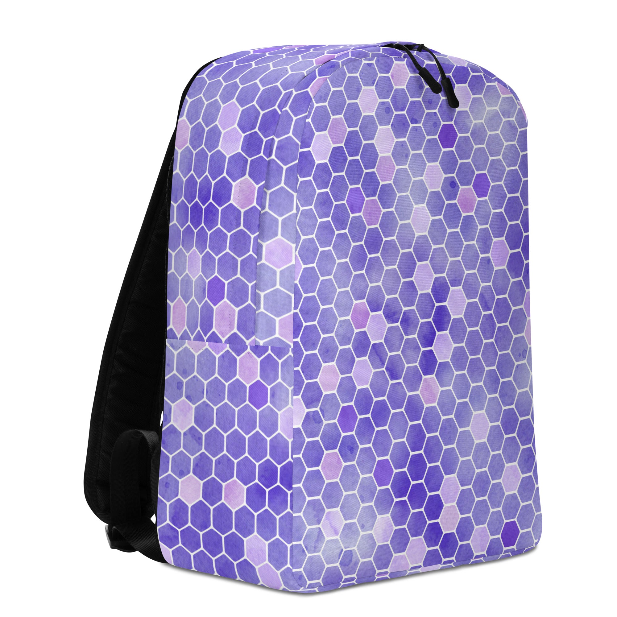 Minimalist Backpack Honeycomb Purple