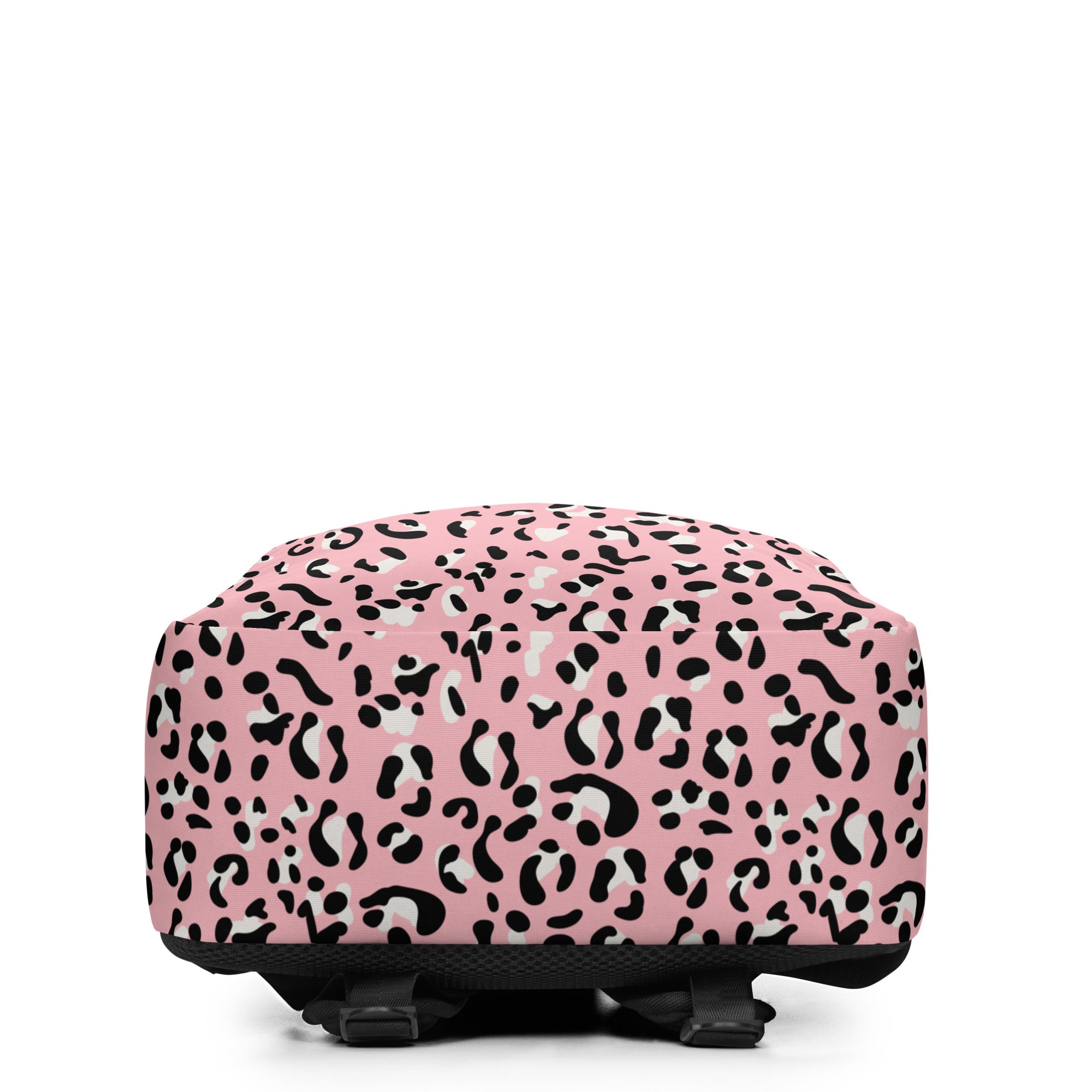 Minimalist Backpack Leopard print Baby Pink