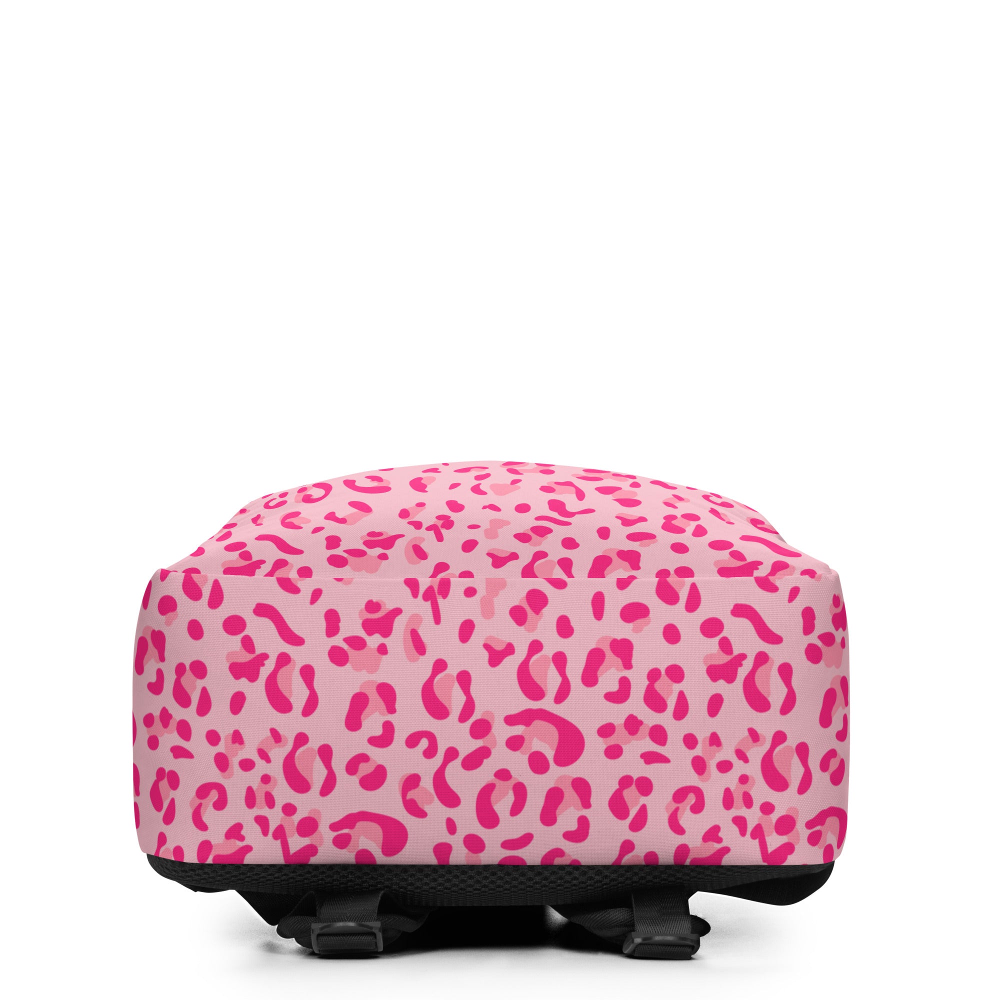 Minimalist Backpack Leopard Print Light Light Pink