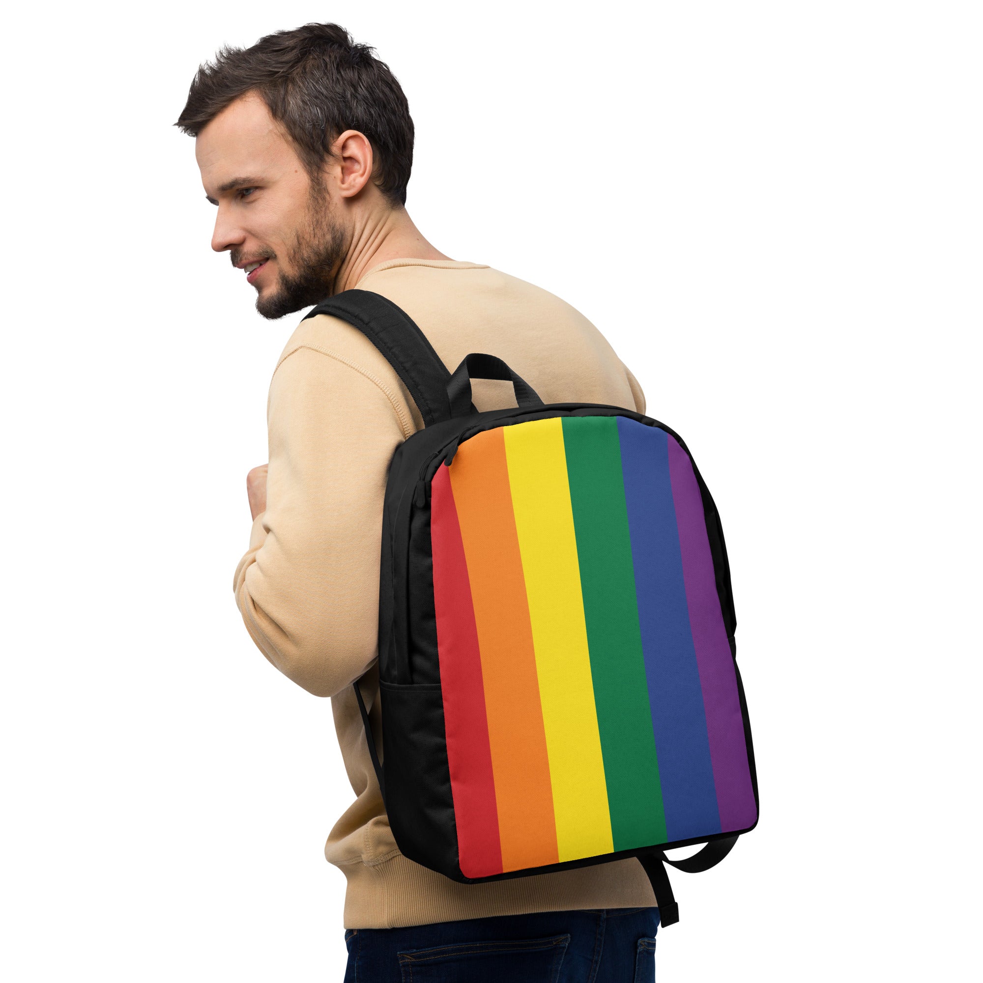 Minimalist Backpack Pride Rainbow