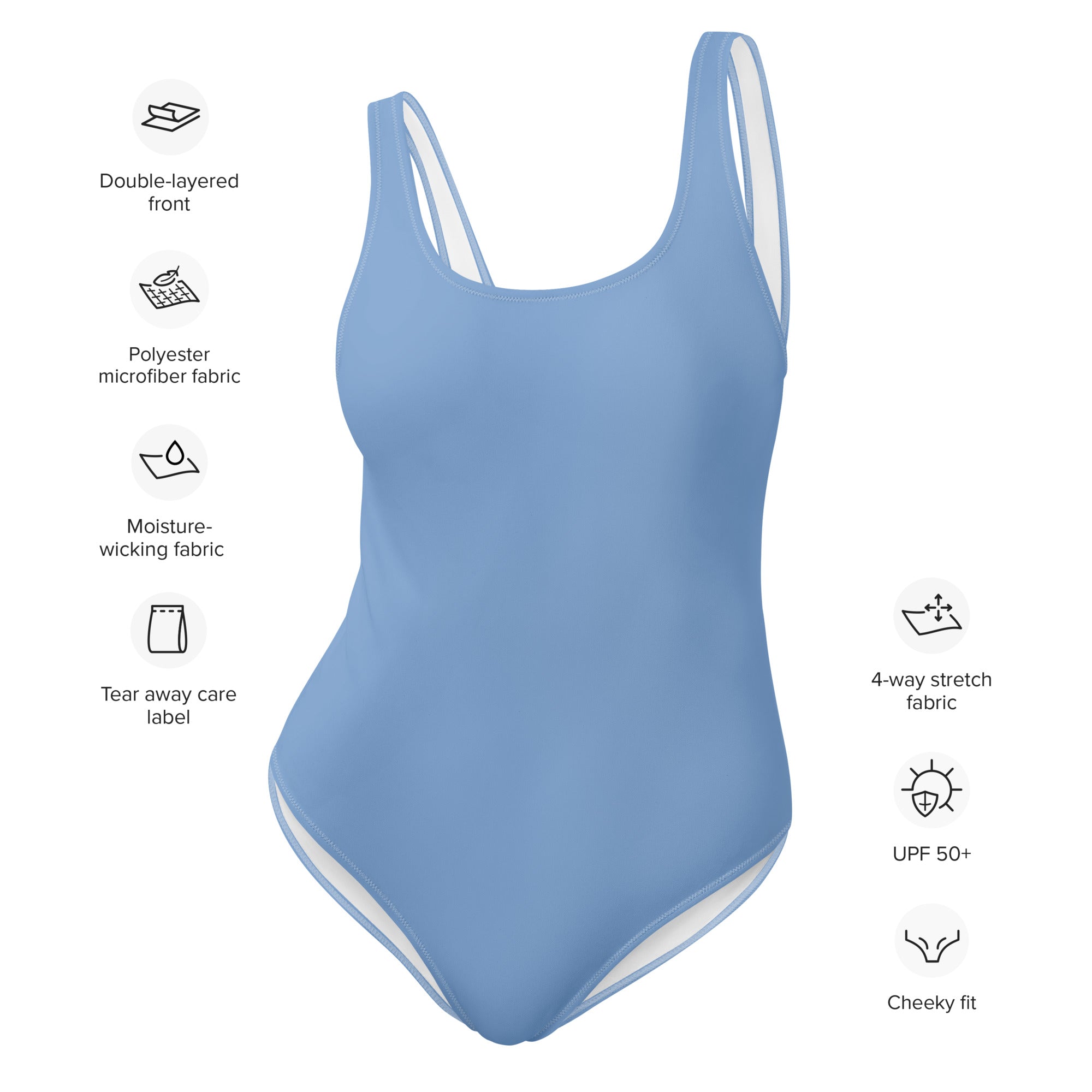 One Piece Swimsuit Blue