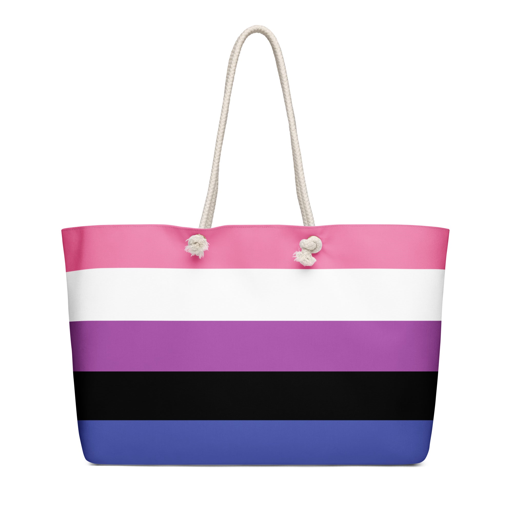 Oversized weekender bag Genderfluid Flag