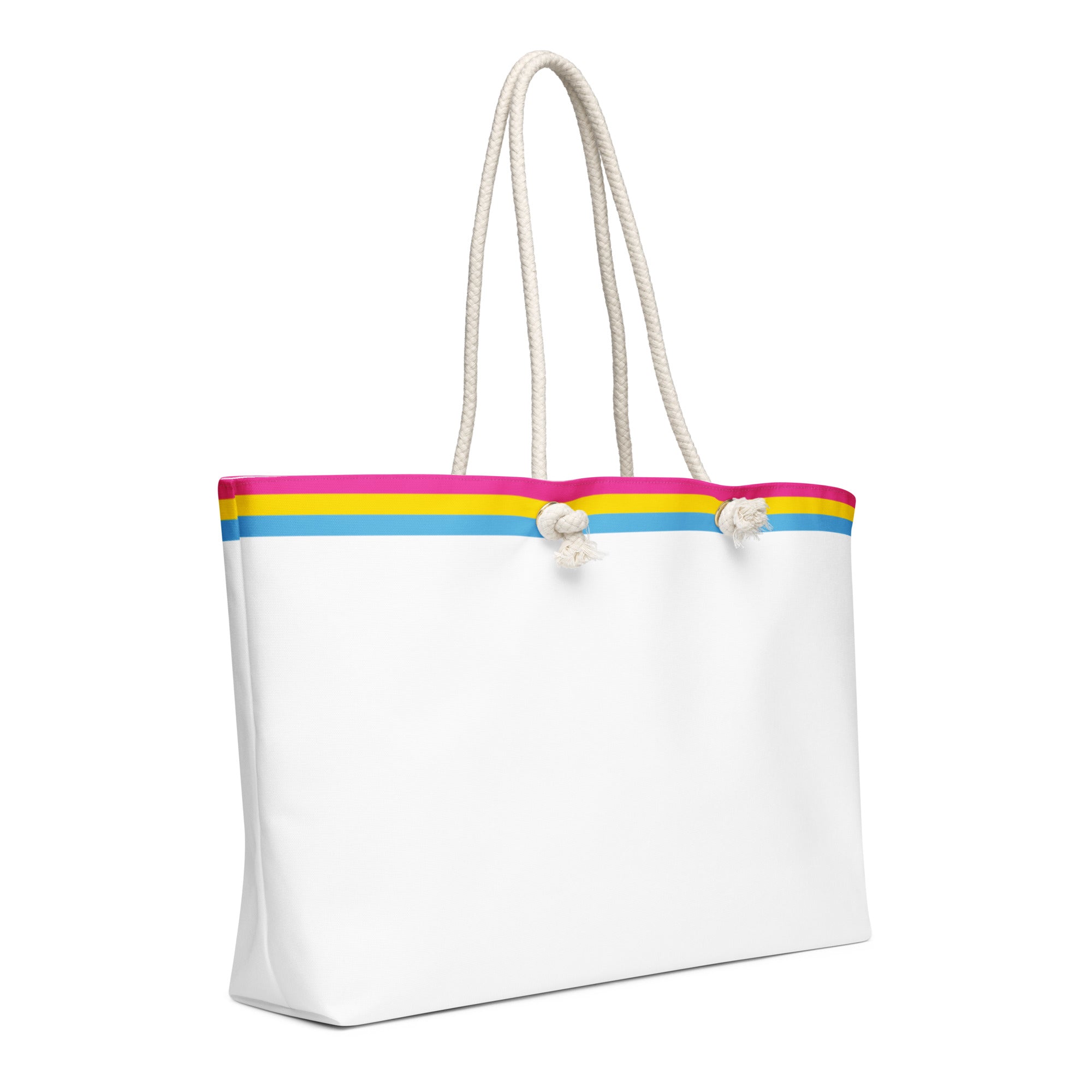 Oversized weekender bag Pansexual Flag Stripe