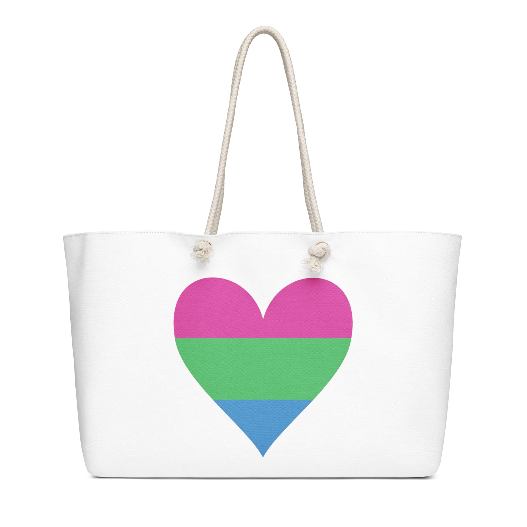 Oversized weekender bag Polysexual Heart