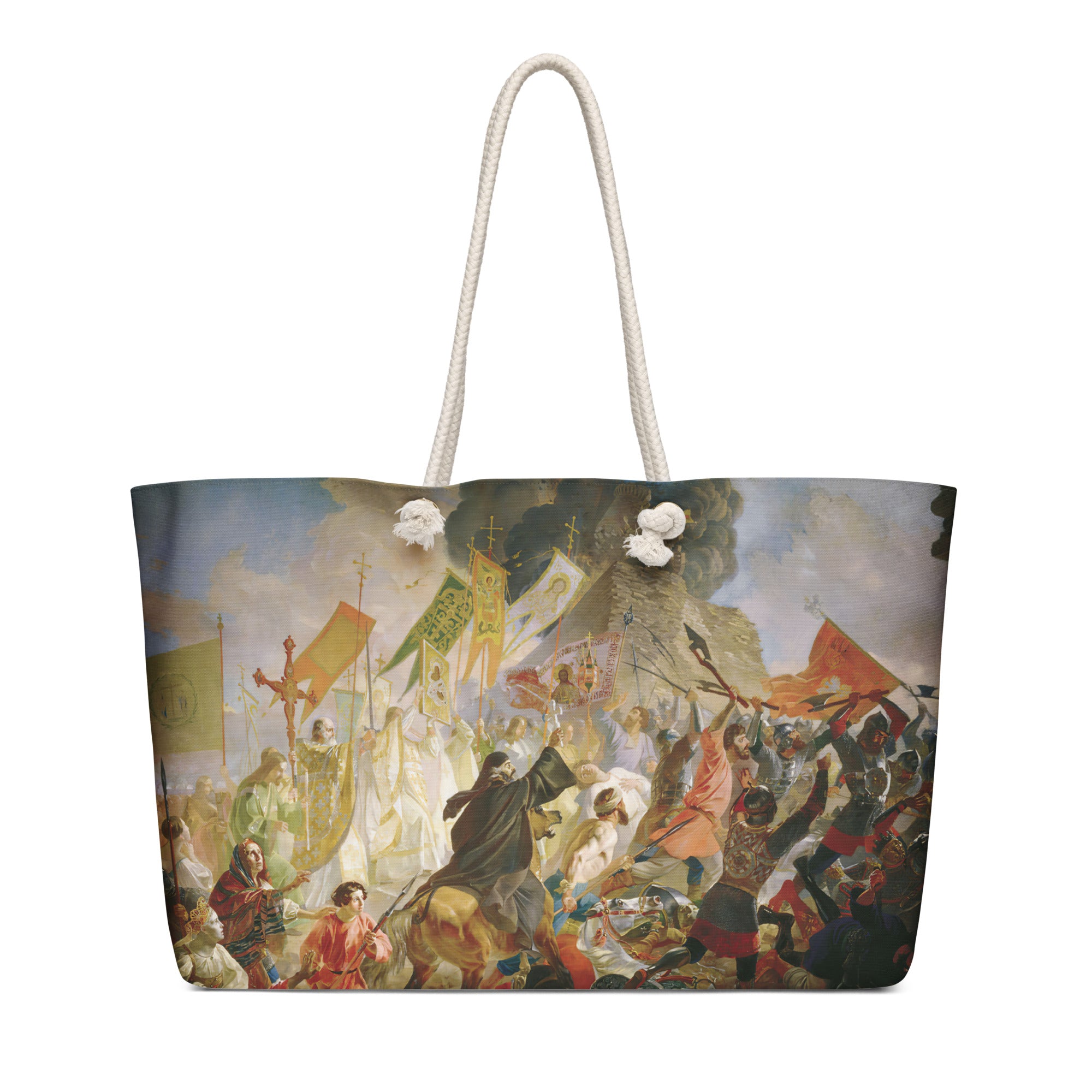 Oversized weekender bag Siege of Pskov By Polish King Stefan Batory