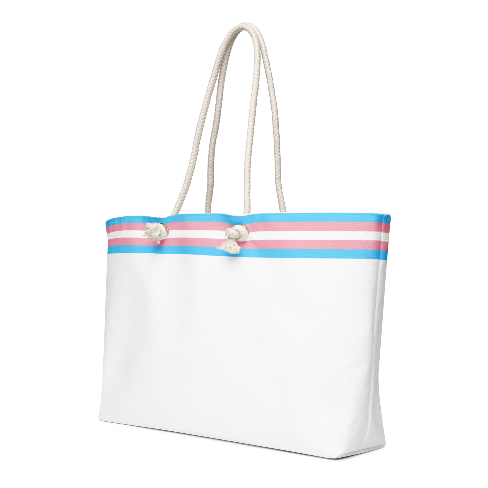 Oversized weekender bag Transgender Flag Stripe
