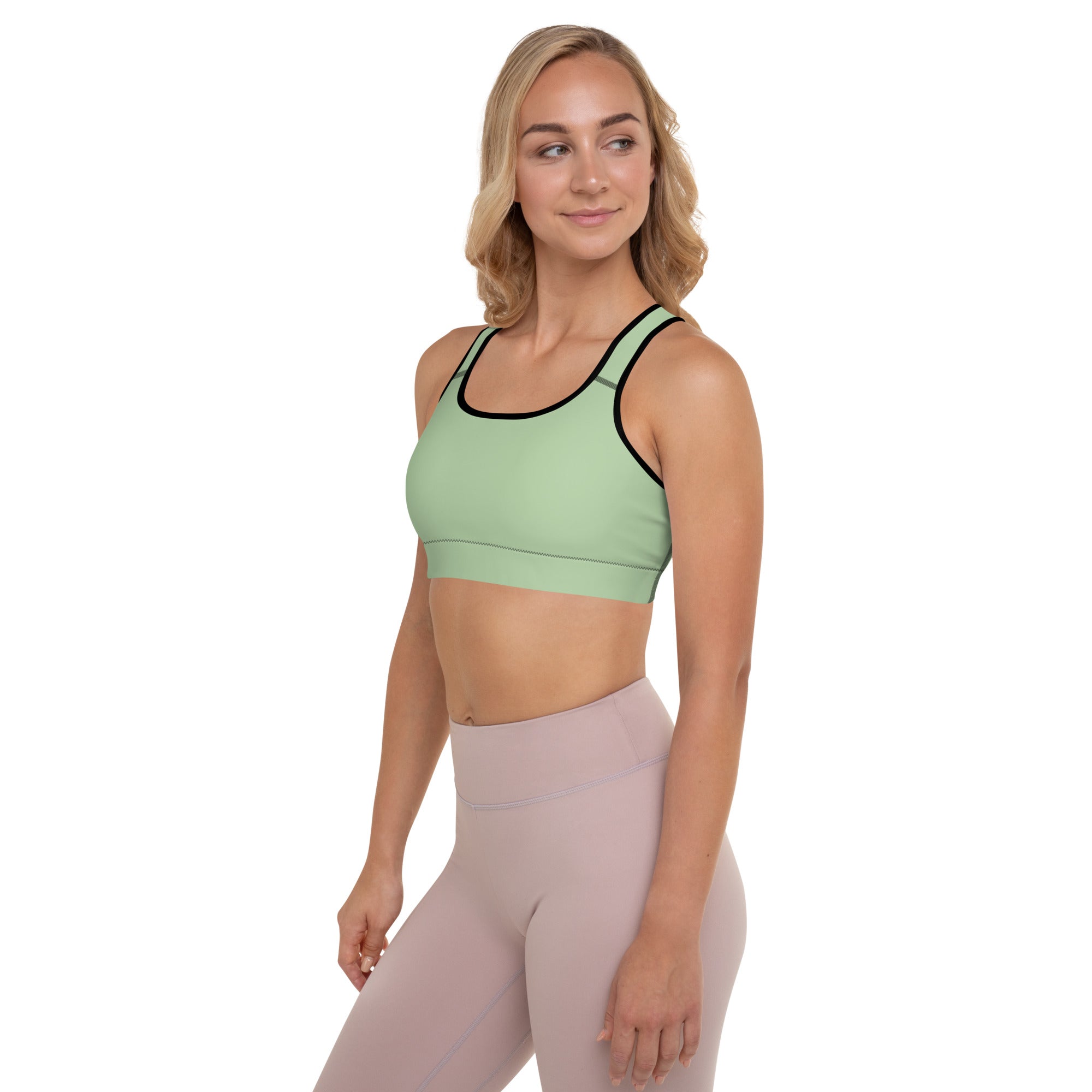 Padded Sports Bra Light Green