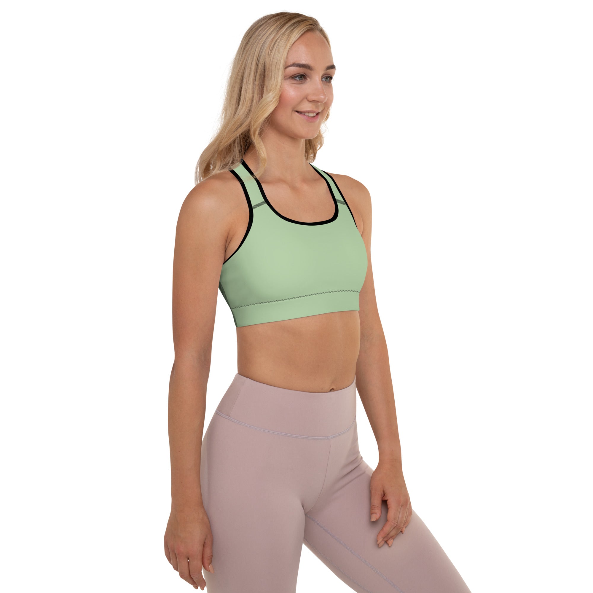 Padded Sports Bra Light Green