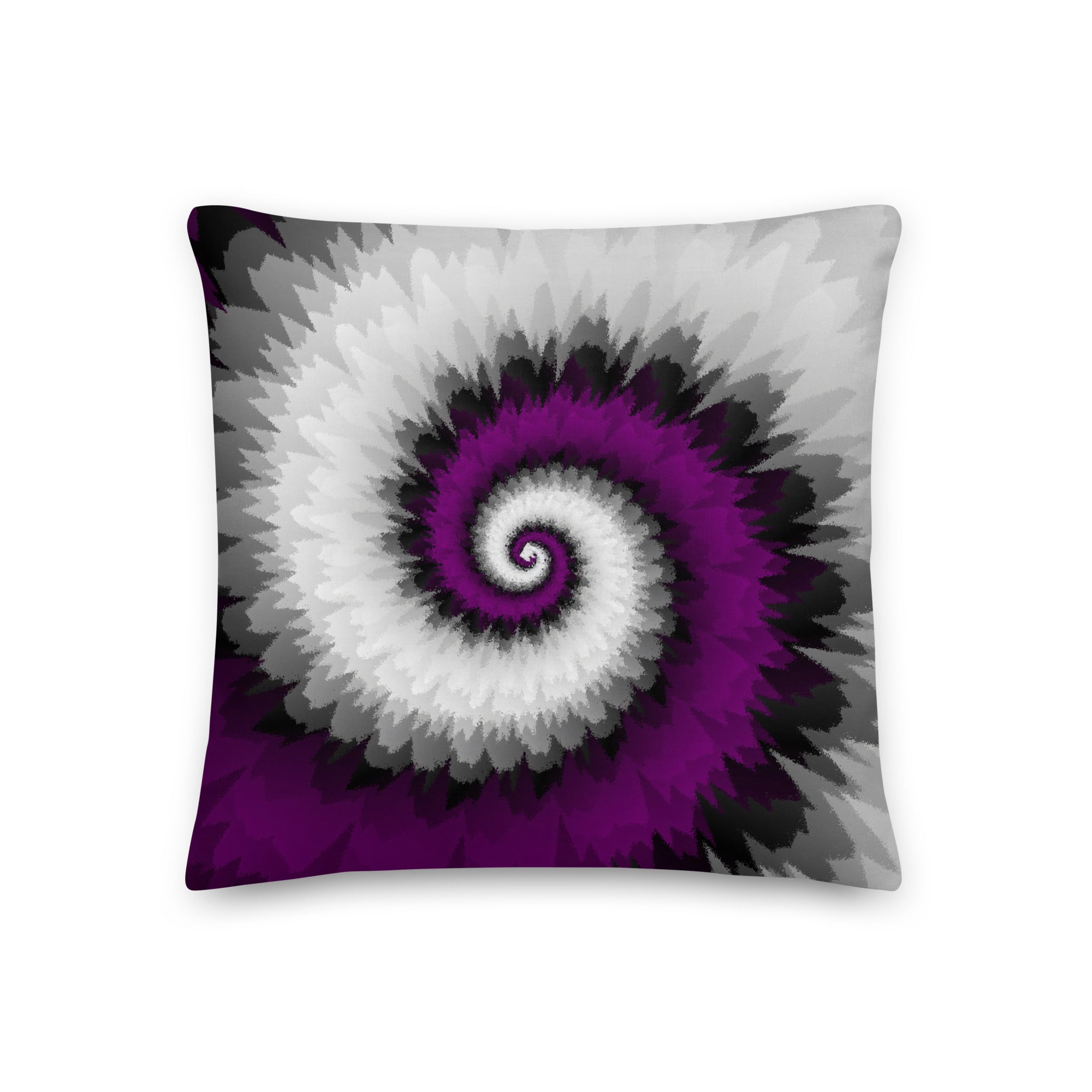 Premium Pillow Tie Dye Spiral Asexual