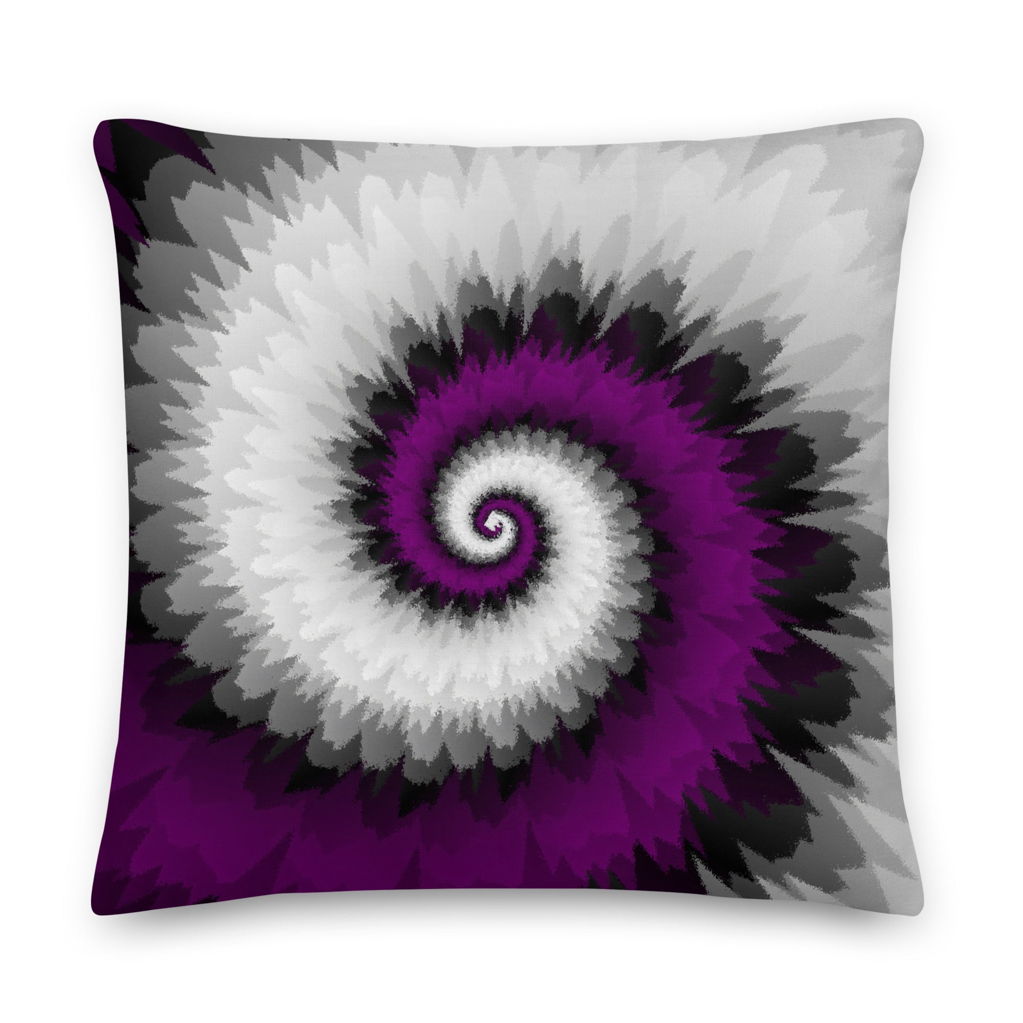 Premium Pillow Tie Dye Spiral Asexual