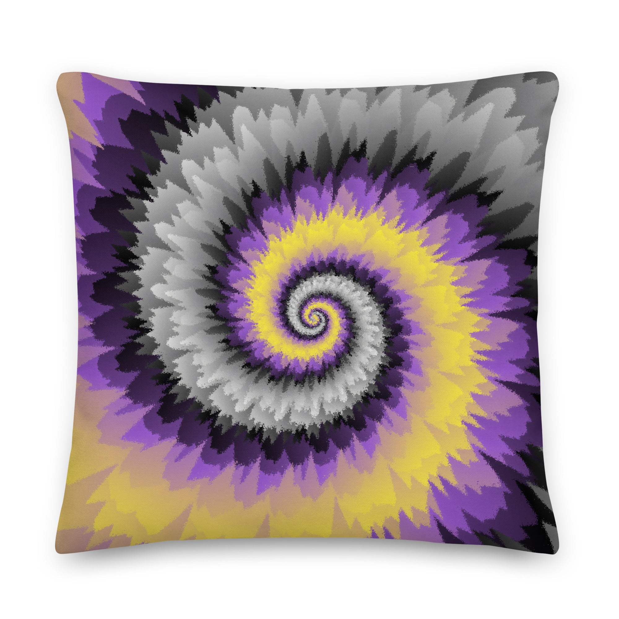 Premium Pillow Tie Dye Spiral Nonbinary