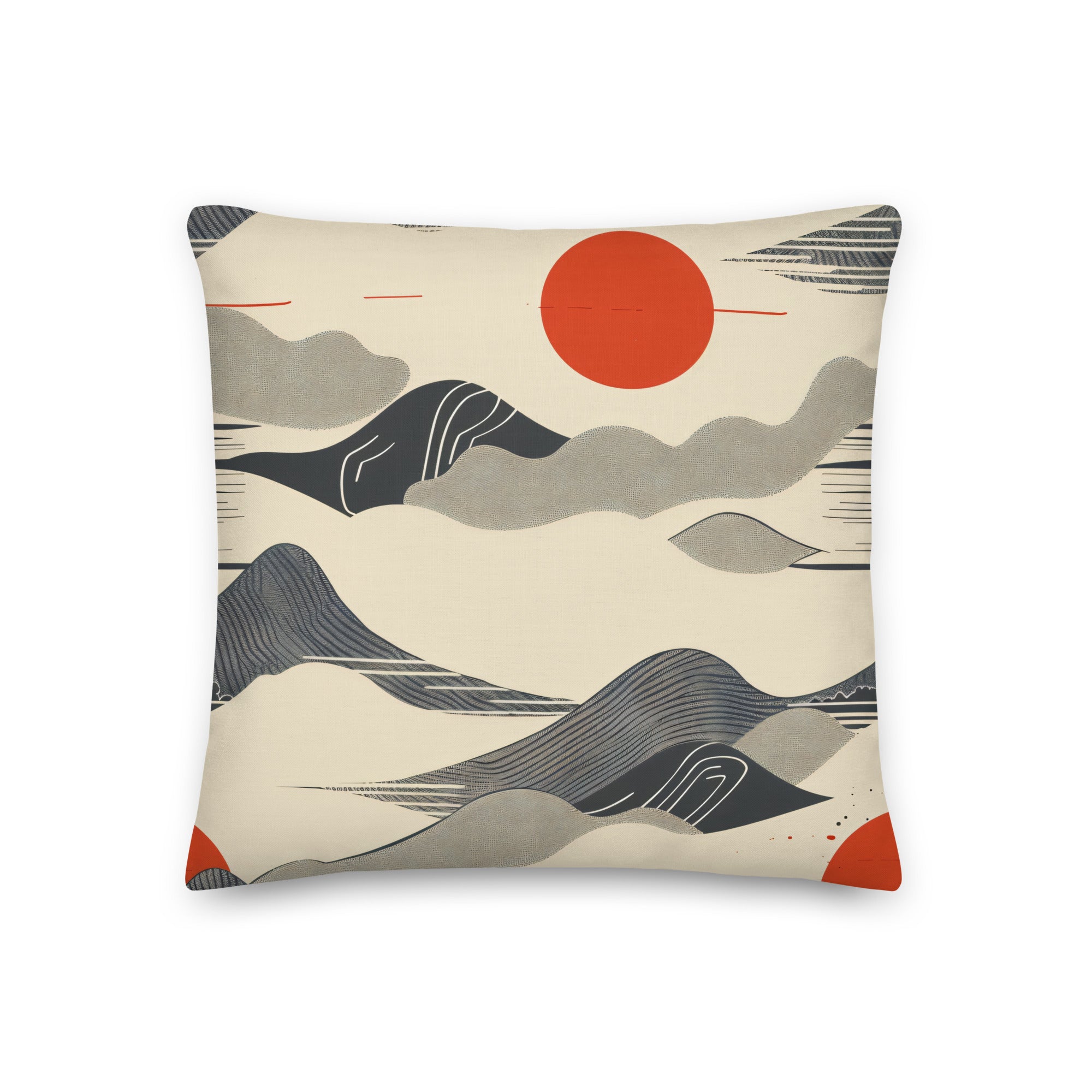 Premium Pillow Traditional Japanese Arts VI