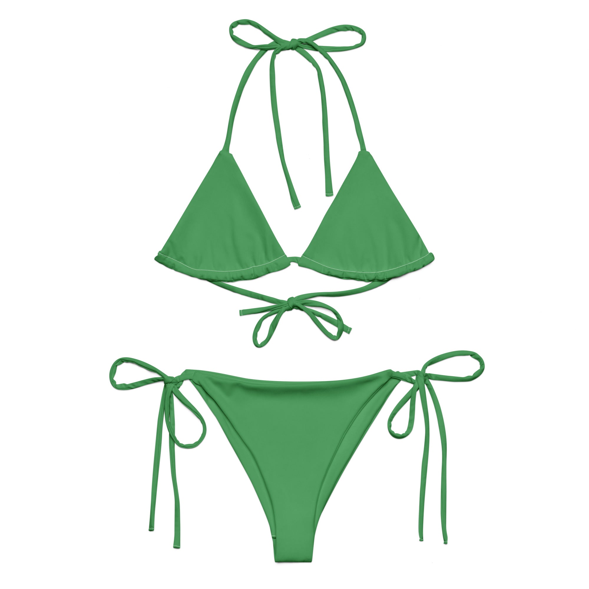 Recycled string bikini Green