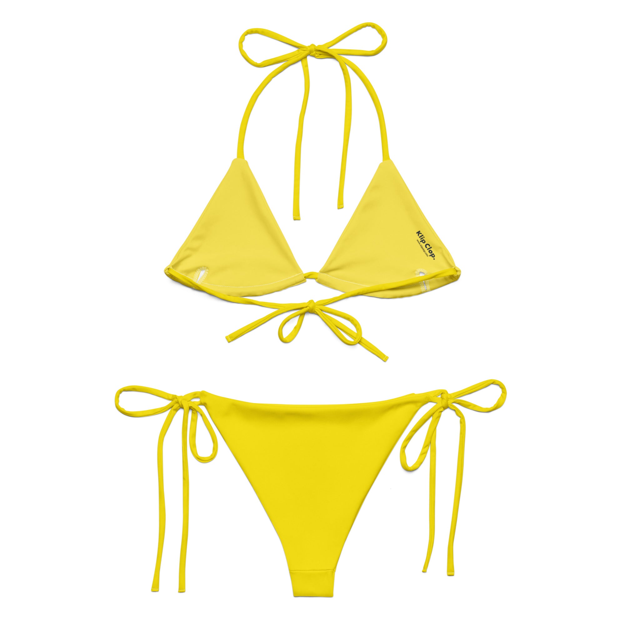 Recycled string bikini Yellow