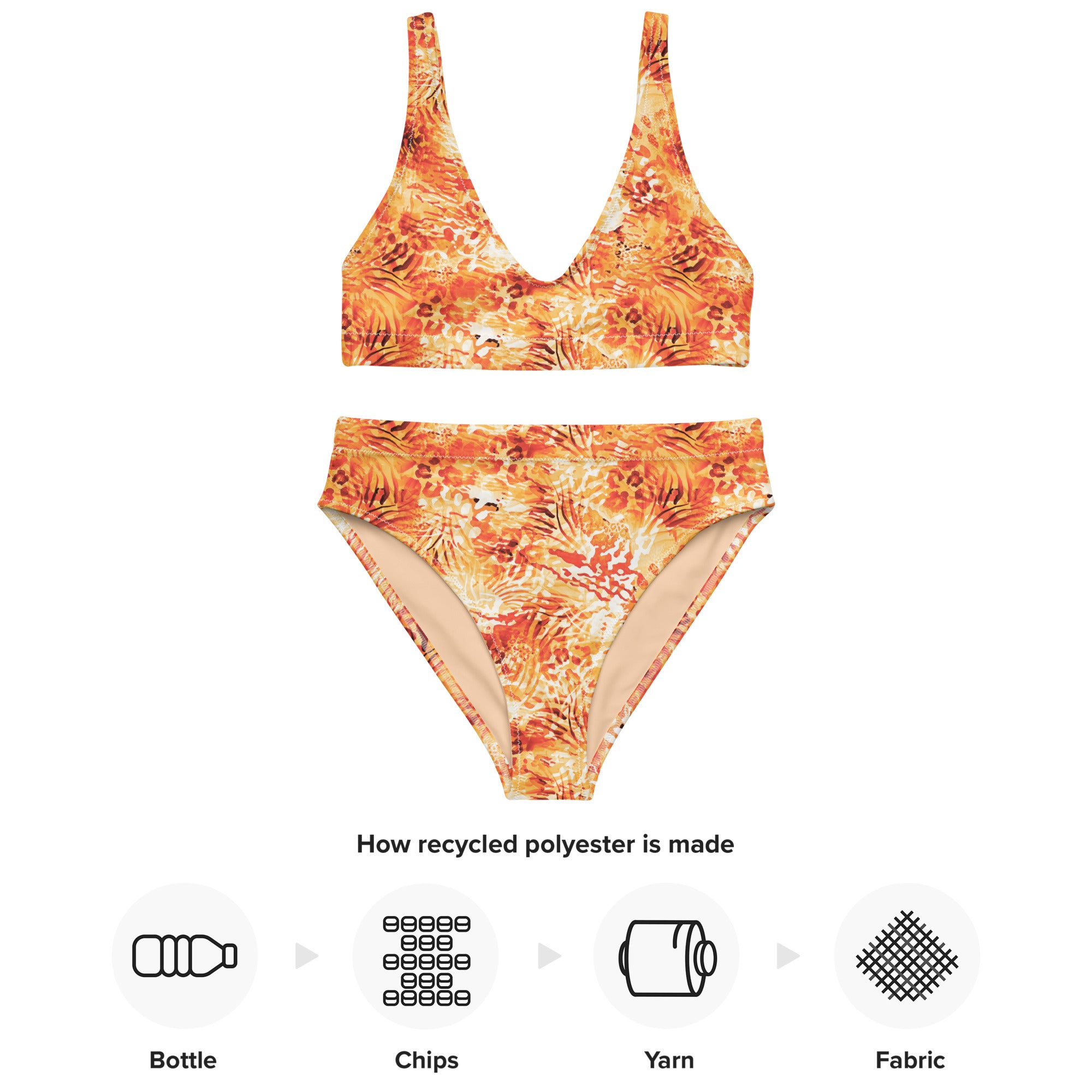 Recycled high waisted bikini Wilderness Design IV