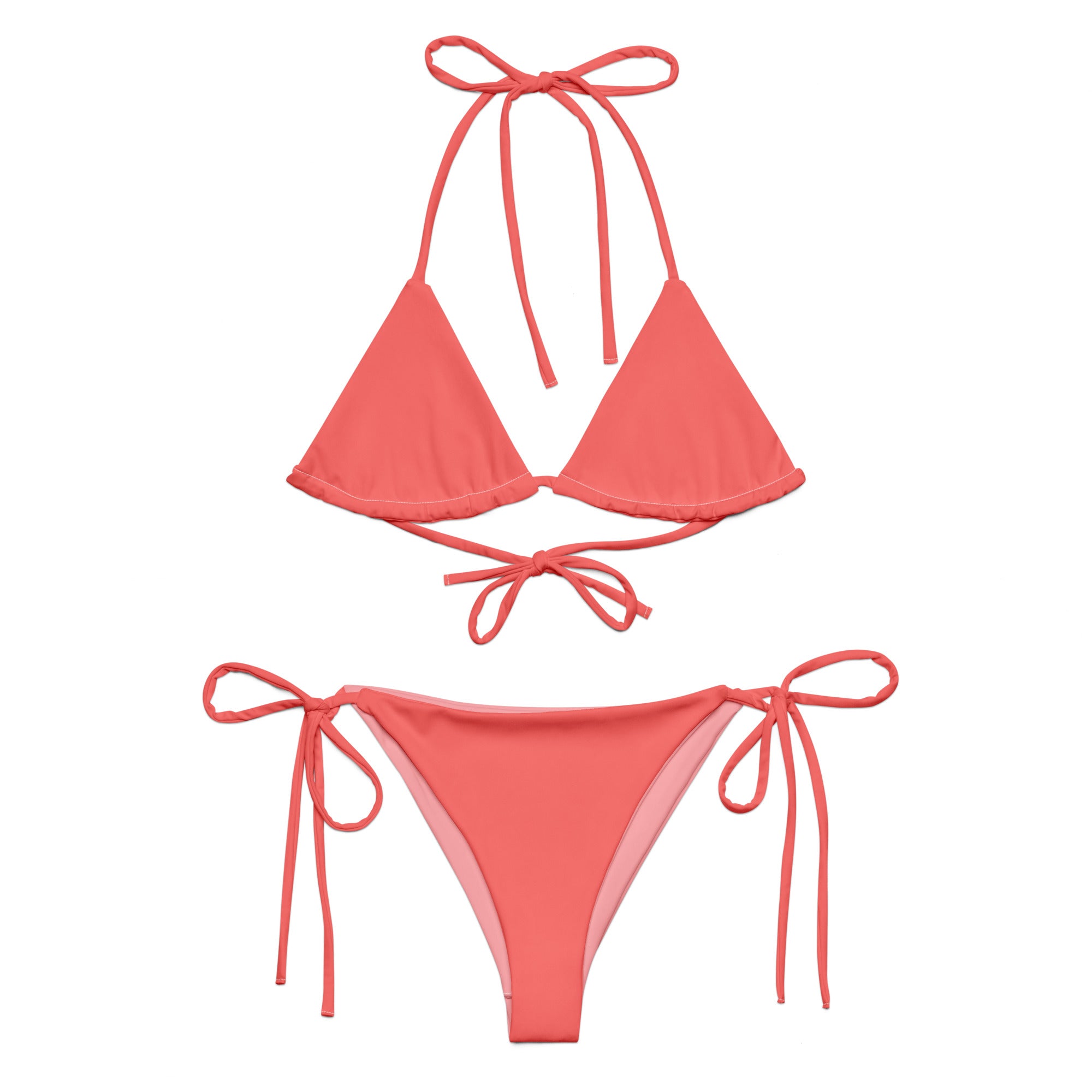 Recycled string bikini Coral
