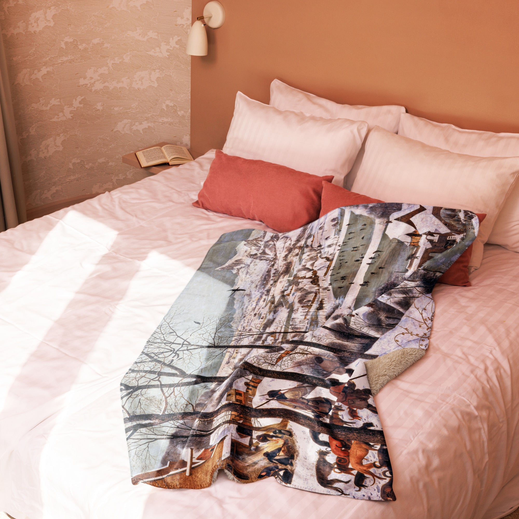 Sherpa blanket Hunters in the Snow