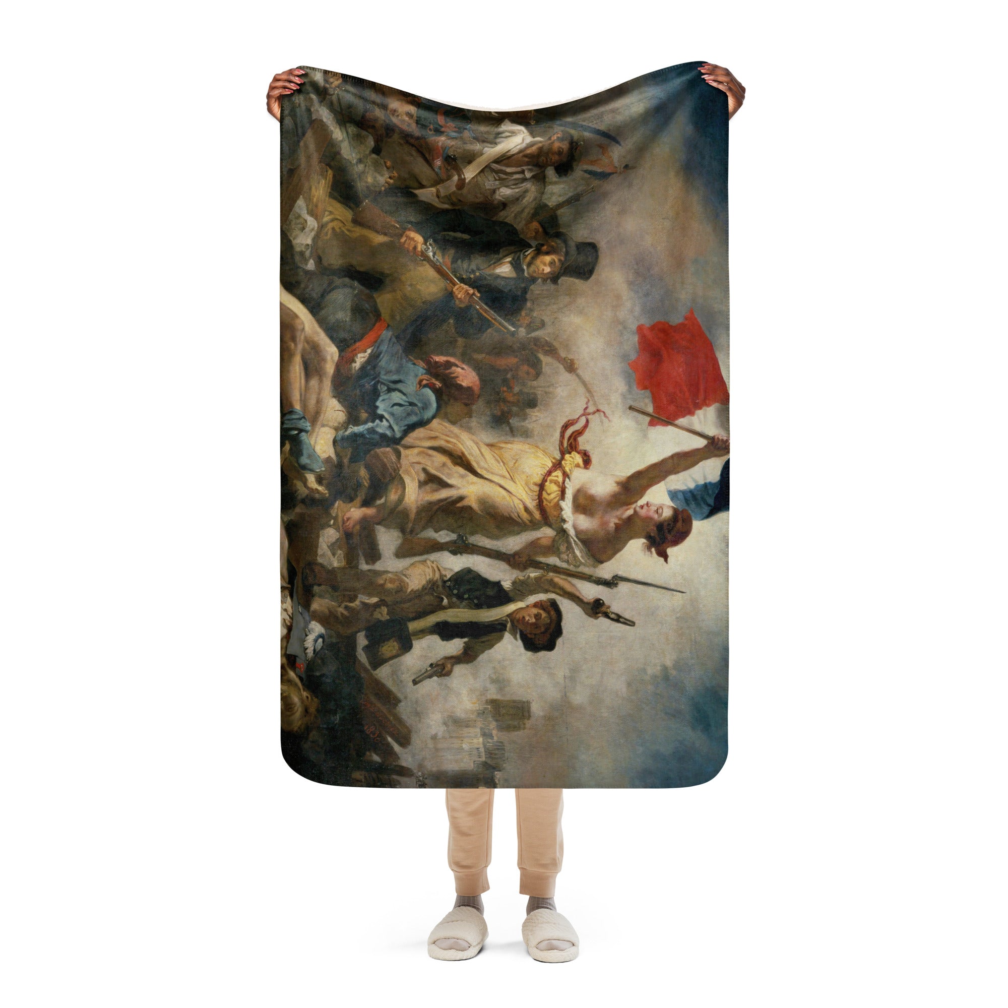 Sherpa blanket Liberty Leading the People
