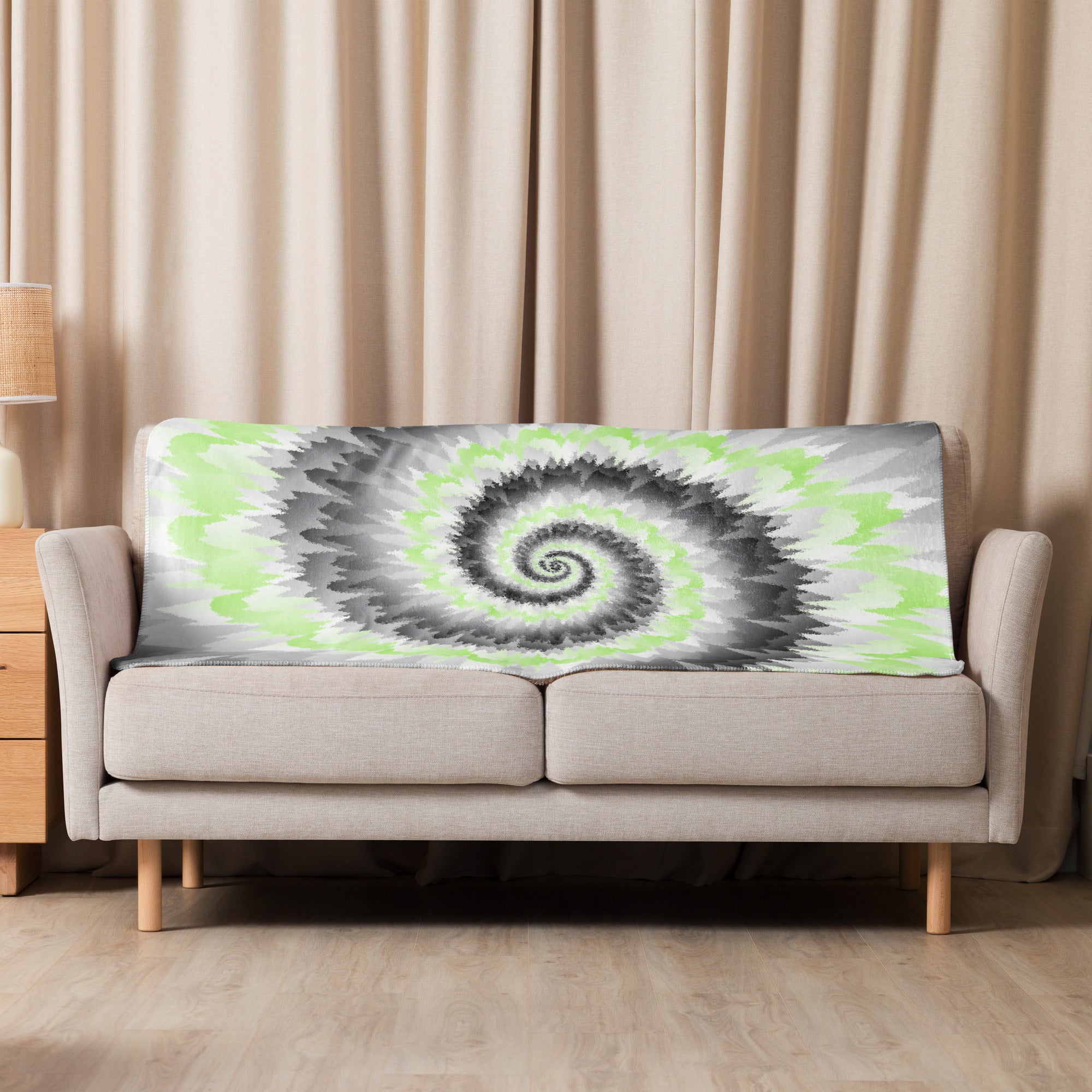 Sherpa blanket Tie Dye Spiral Agender