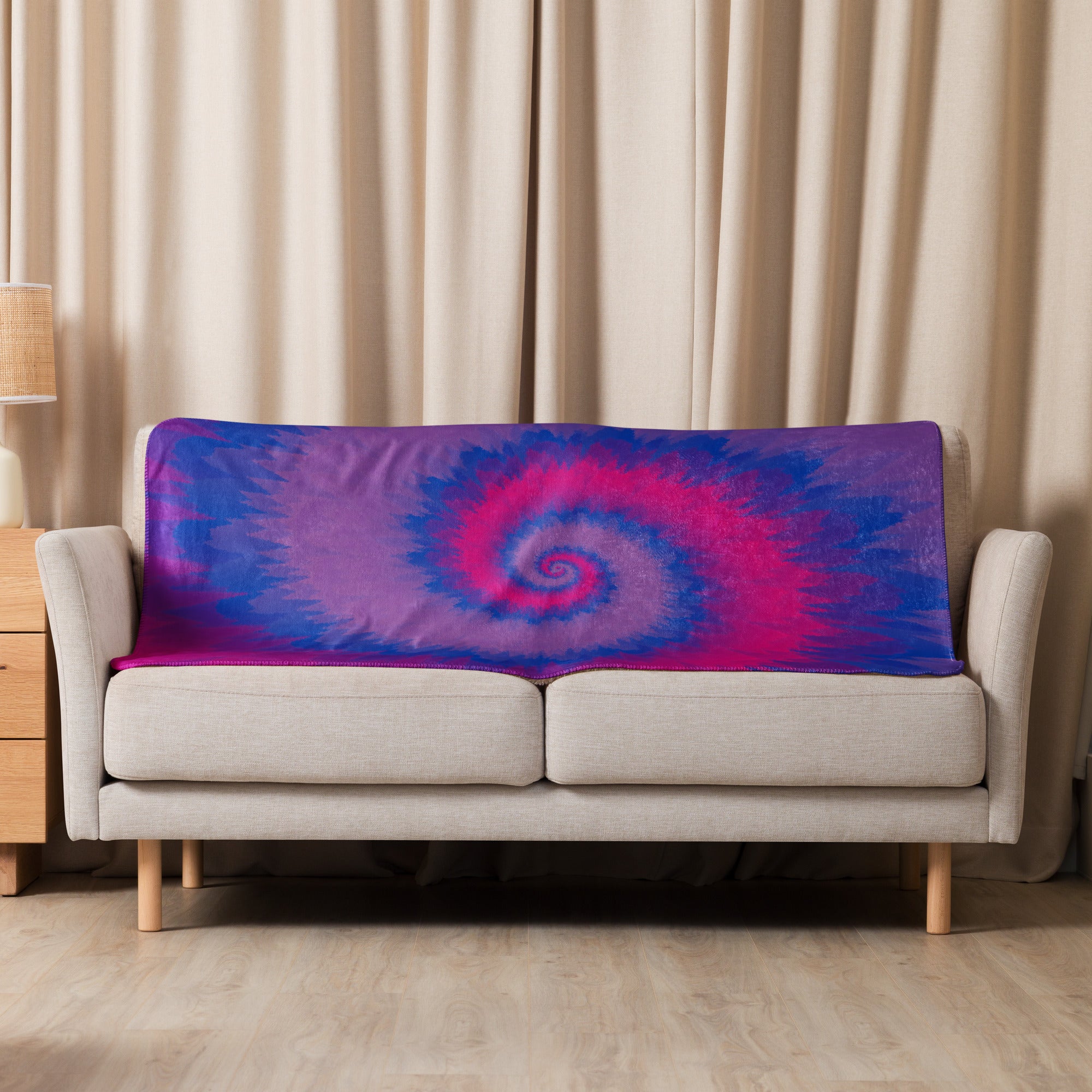 Sherpa blanket Tie Dye Spiral Bisexual