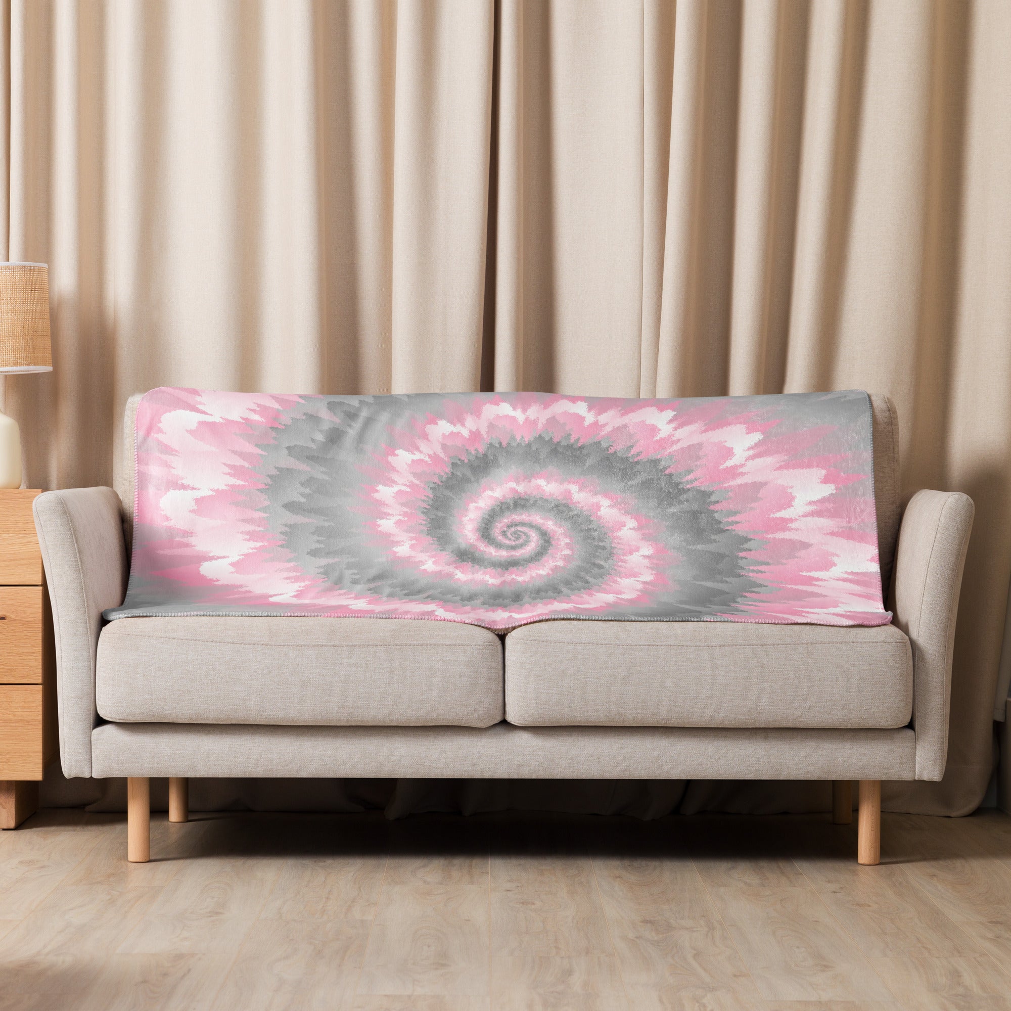 Sherpa blanket Tie Dye Spiral Demigirl