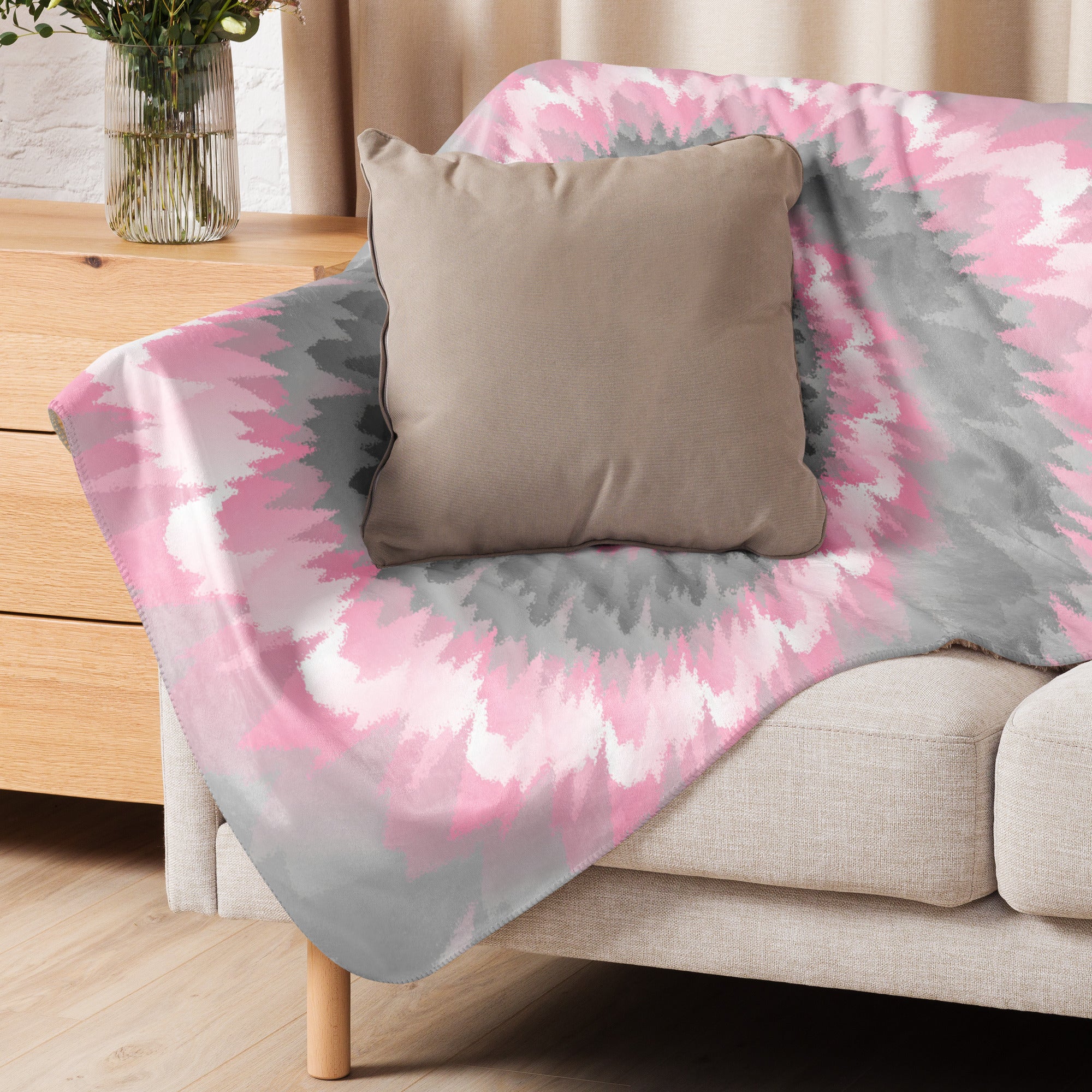 Sherpa blanket Tie Dye Spiral Demigirl